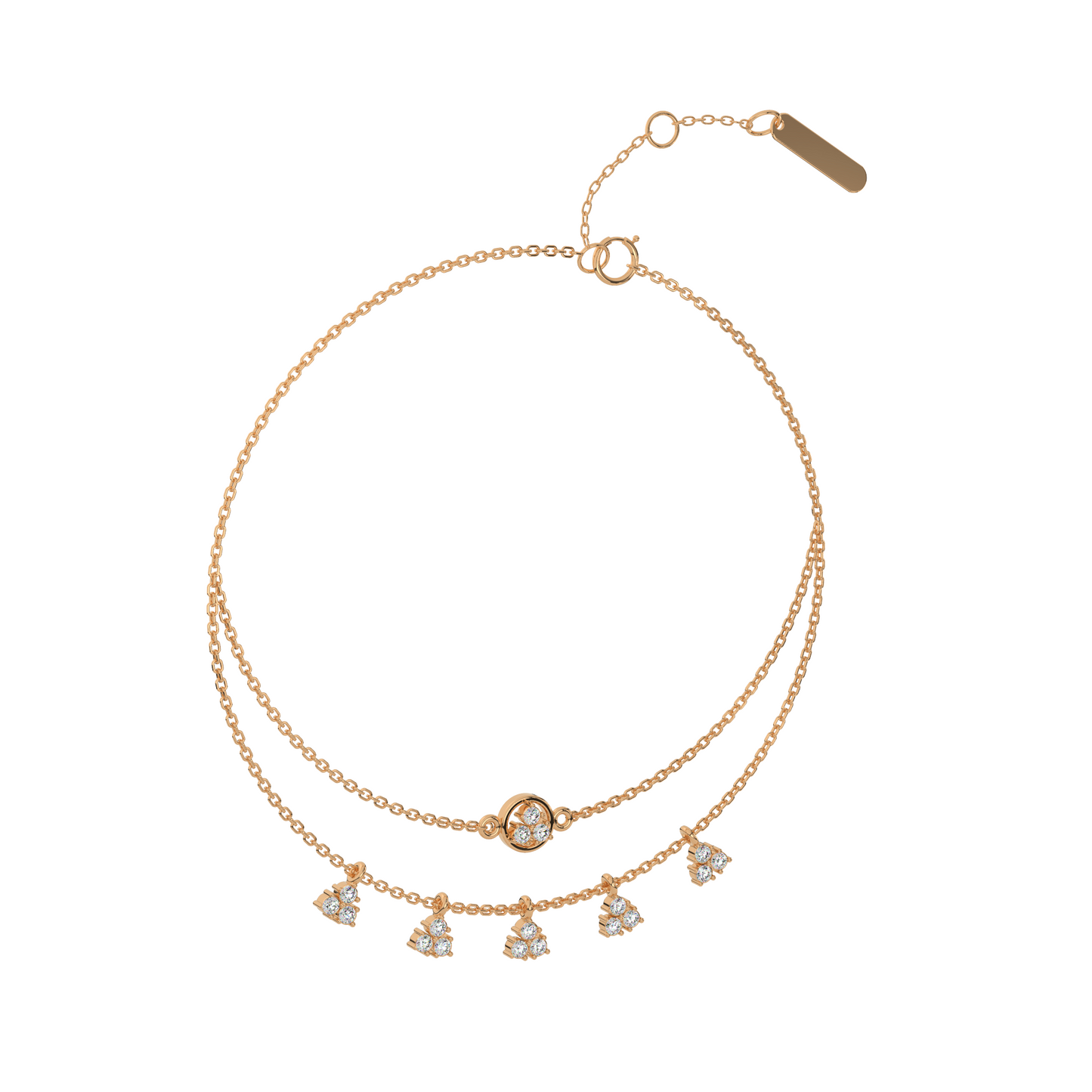 Dazzling Dewdrops Diamond Bracelet 18K