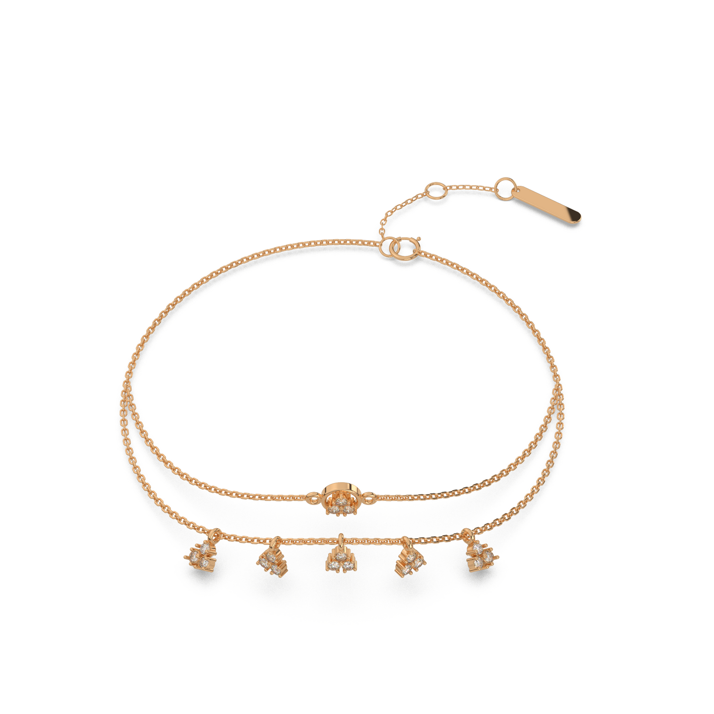 Dazzling Dewdrops Diamond Bracelet 18K