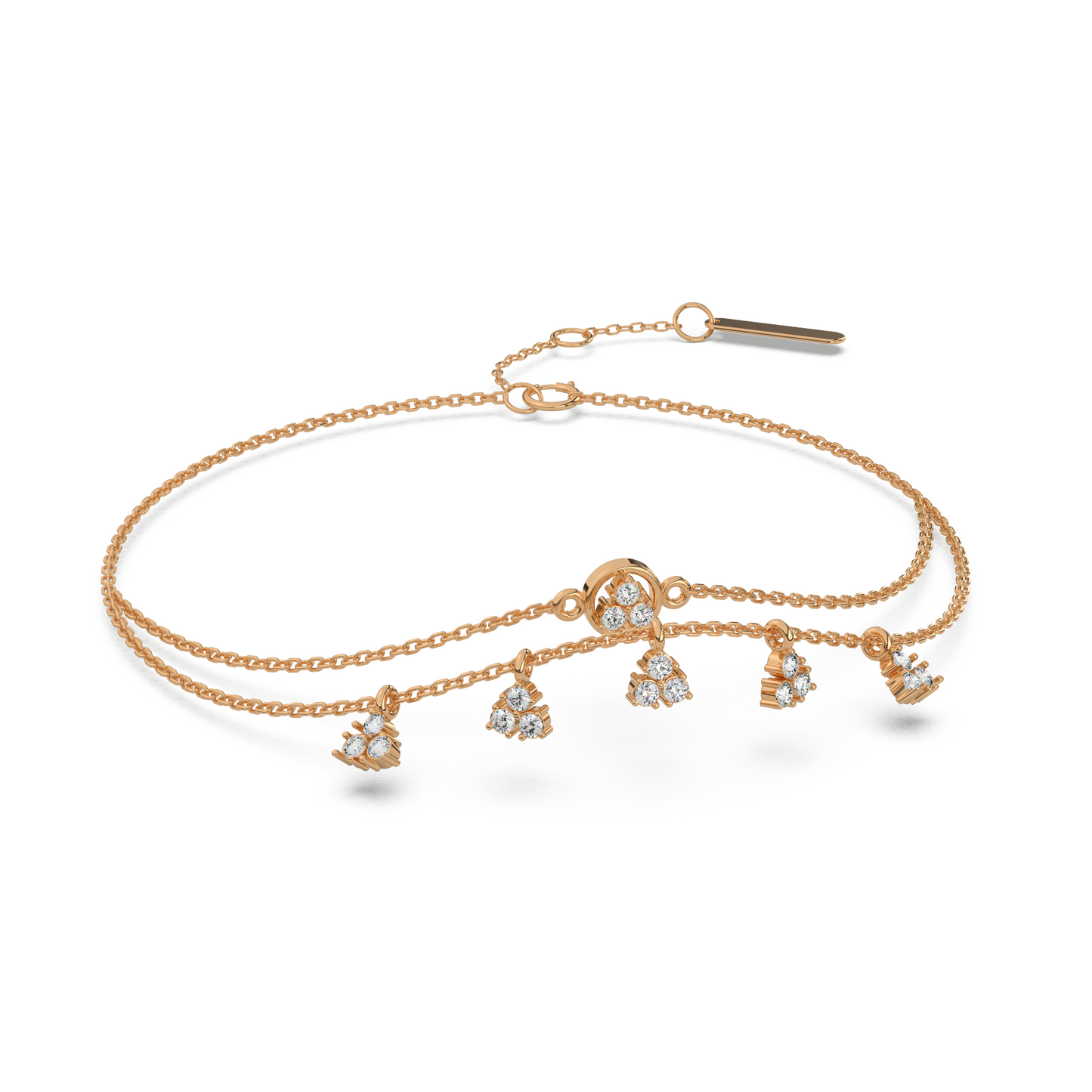 Dazzling Dewdrops Diamond Bracelet 18K