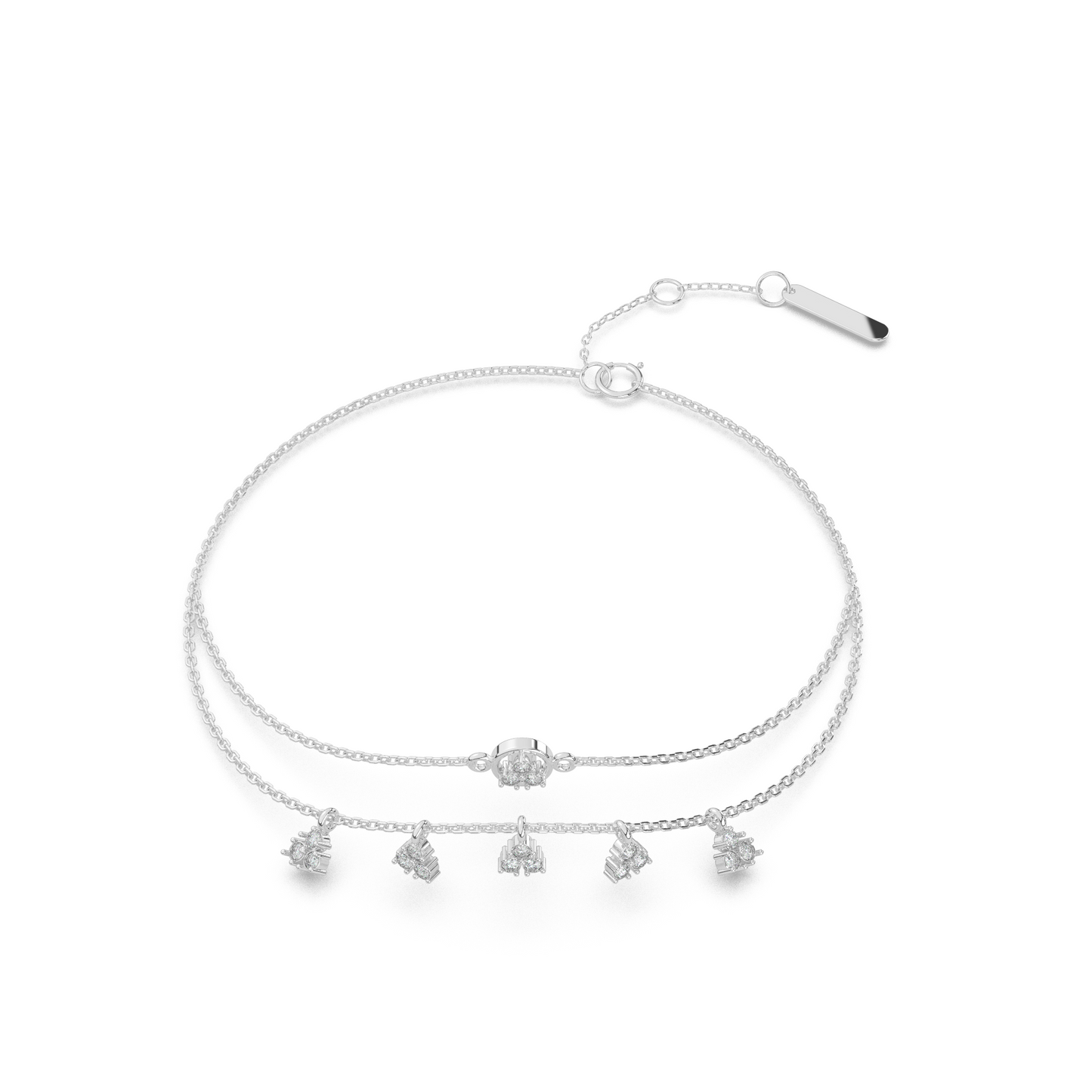 Dazzling Dewdrops Diamond Bracelet 18K