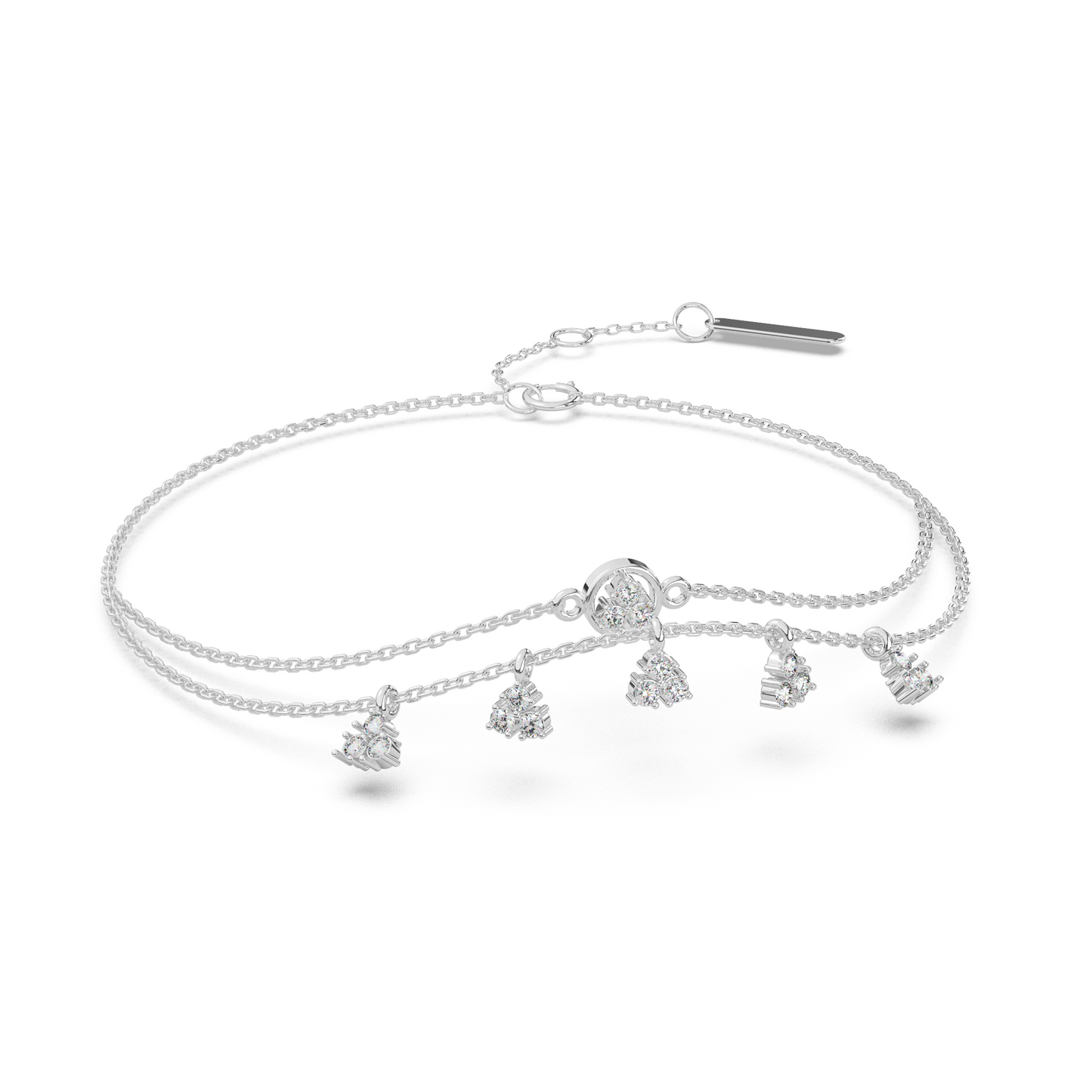 Dazzling Dewdrops Diamond Bracelet 18K