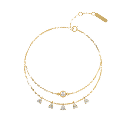 Dazzling Dewdrops Diamond Bracelet 18K