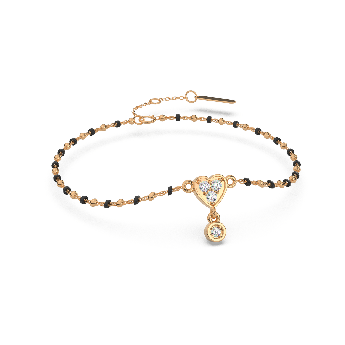 Glittering Galaxy Diamond Chain Bracelet 18K