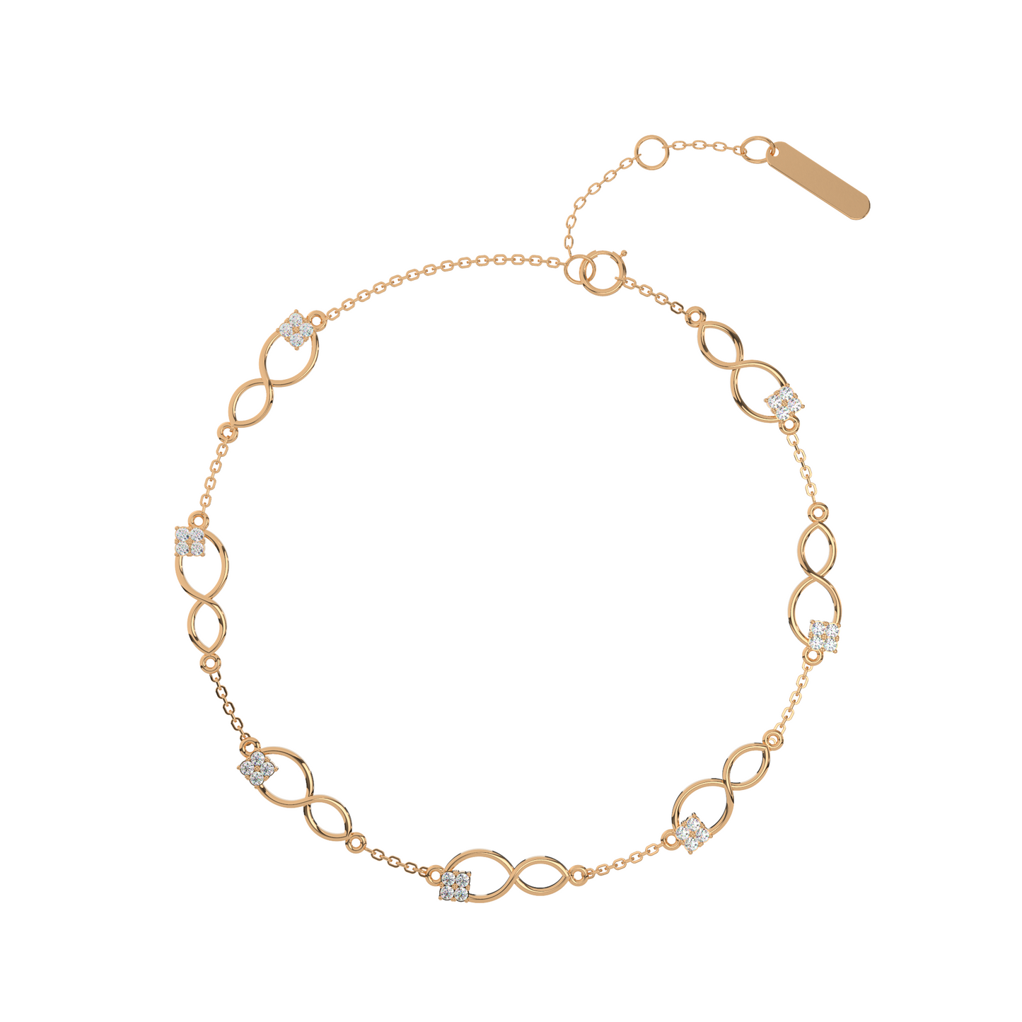 Twilight Tide Diamond Bracelet 18K