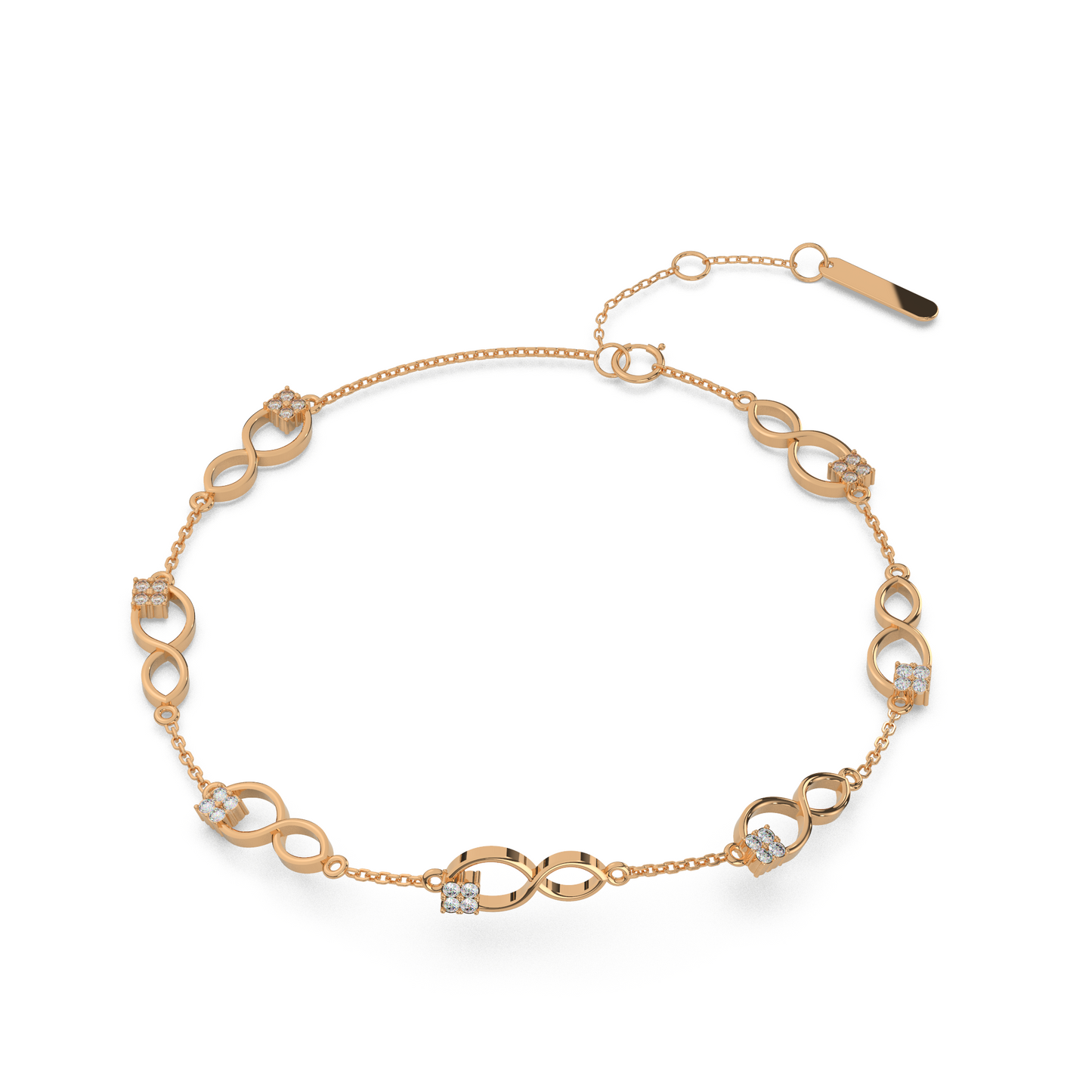 Twilight Tide Diamond Bracelet 18K