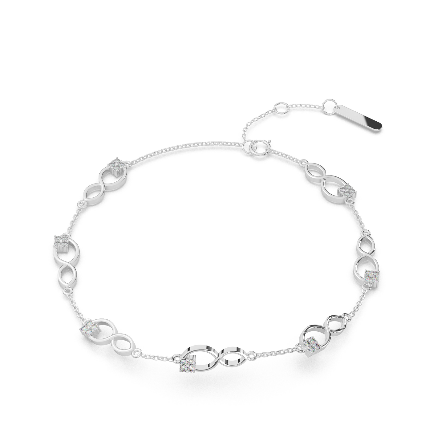 Twilight Tide Diamond Bracelet 18K