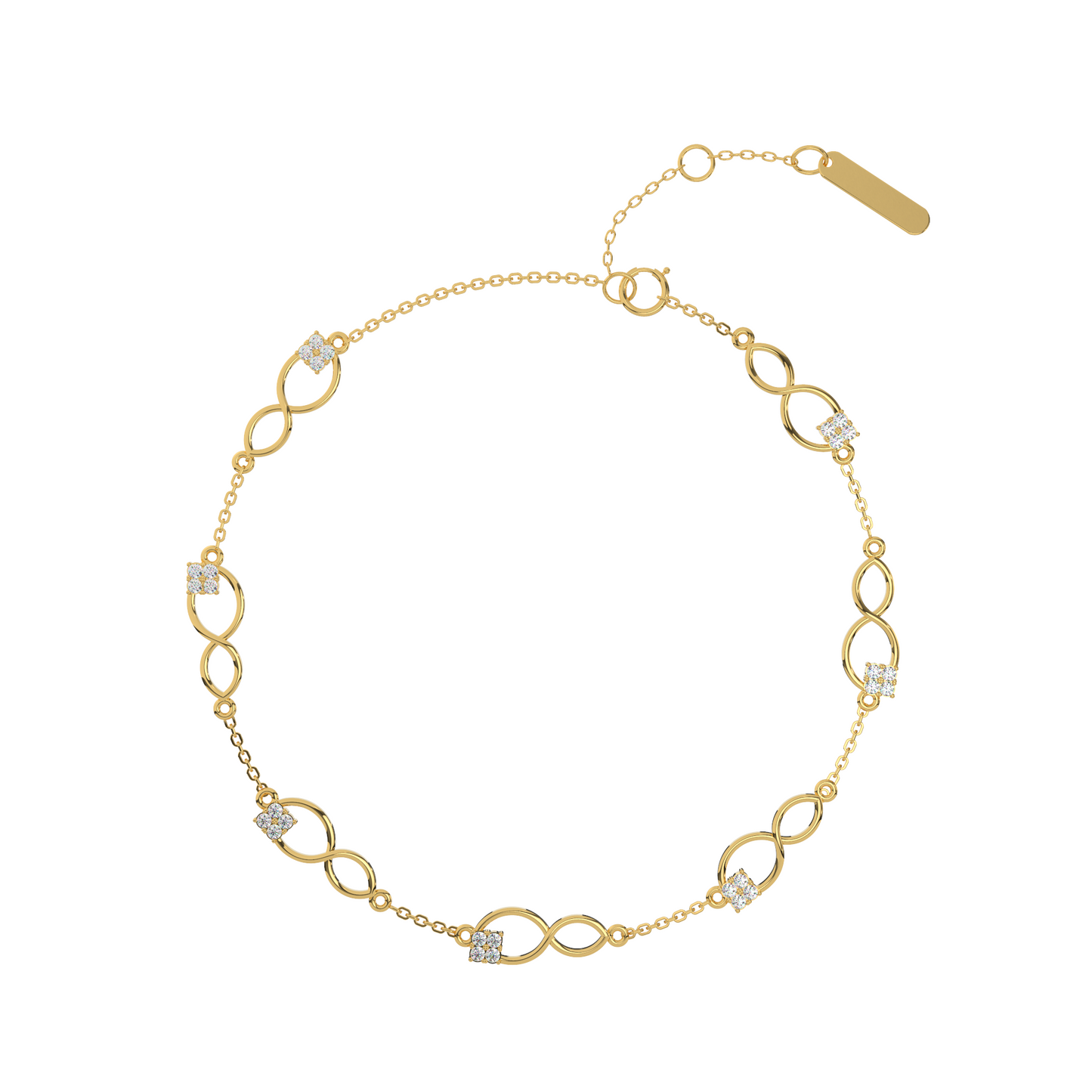 Twilight Tide Diamond Bracelet 18K
