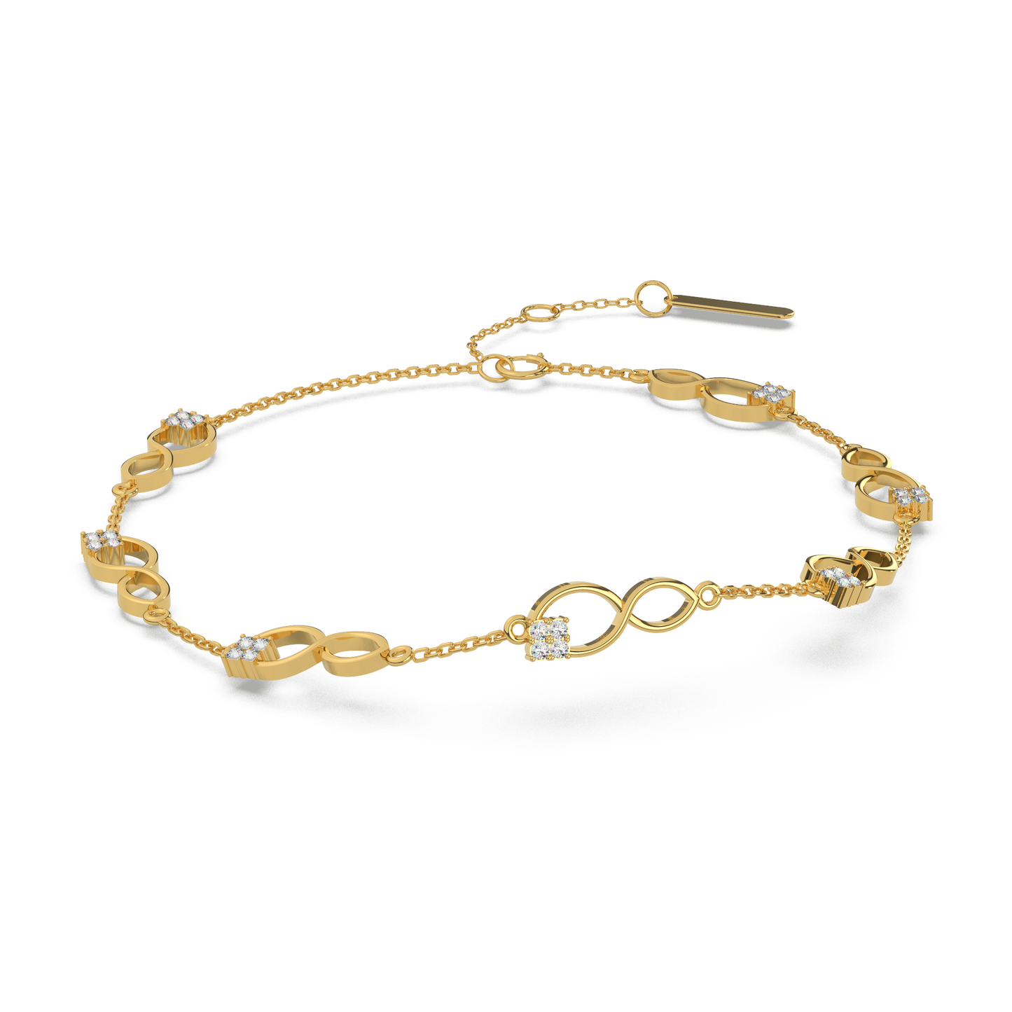 Twilight Tide Diamond Bracelet 18K