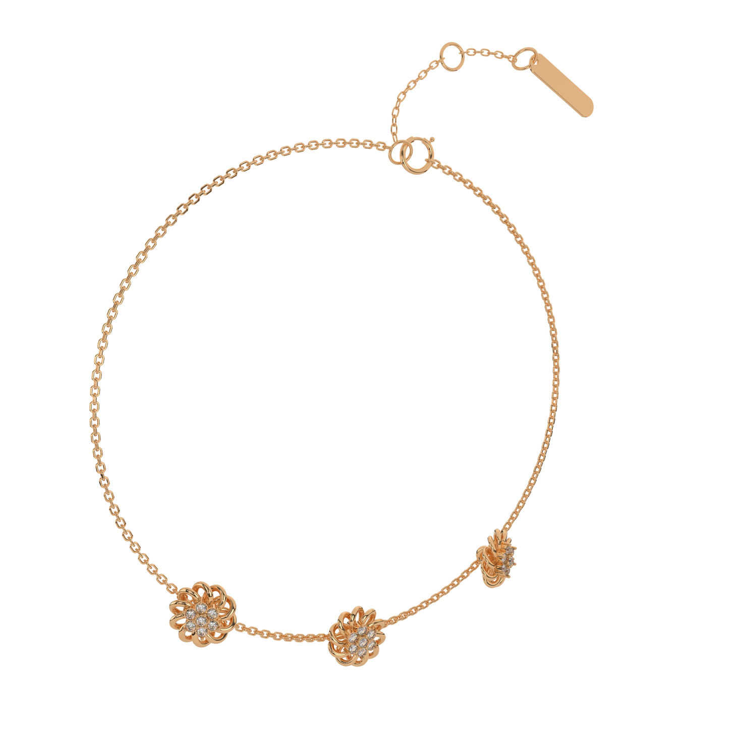 Aurora Allure Diamond Chain Bracelet 18K