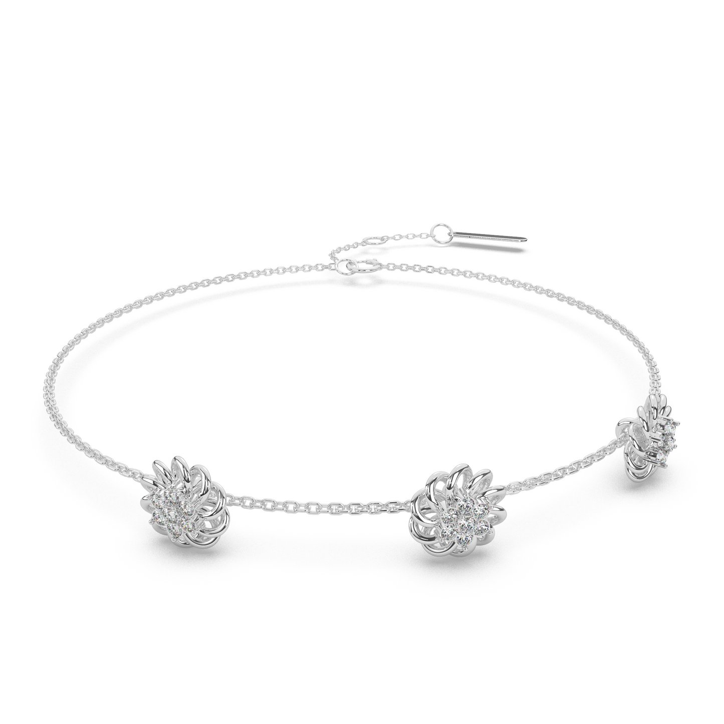 Aurora Allure Diamond Chain Bracelet 18K