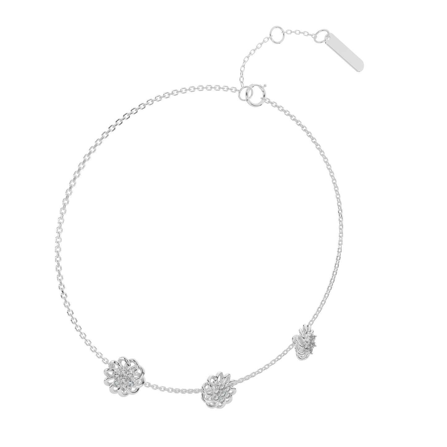 Aurora Allure Diamond Chain Bracelet 18K