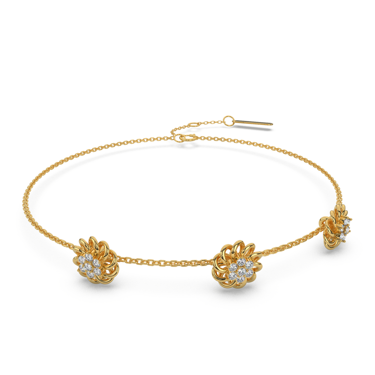 Aurora Allure Diamond Chain Bracelet 18K
