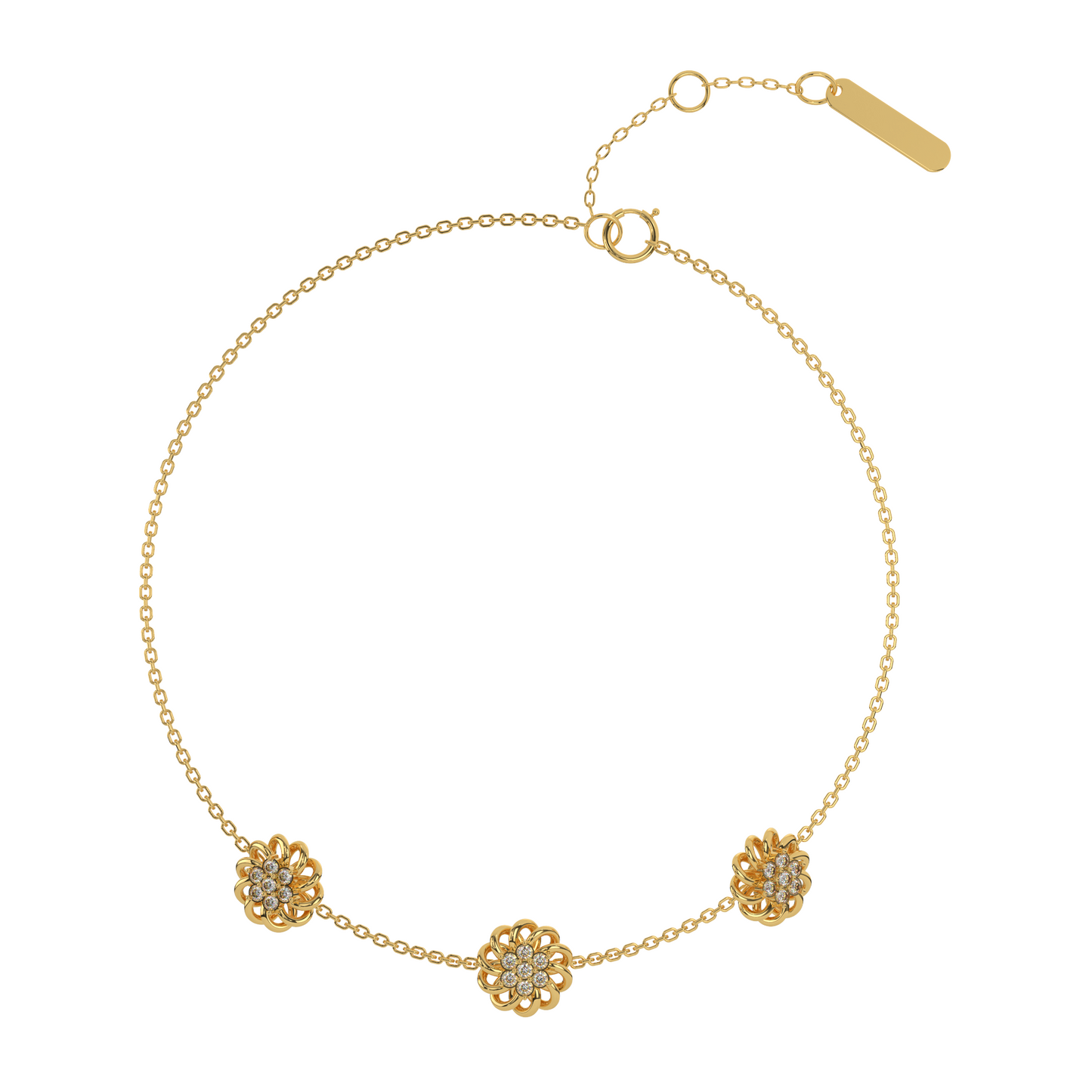 Aurora Allure Diamond Chain Bracelet 18K
