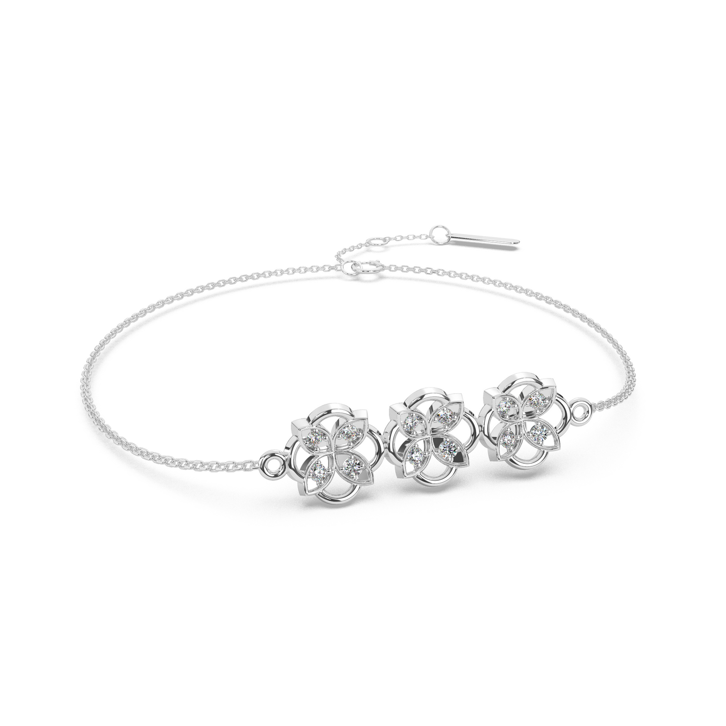 Majestic Moonlight Diamond Bracelet 18K