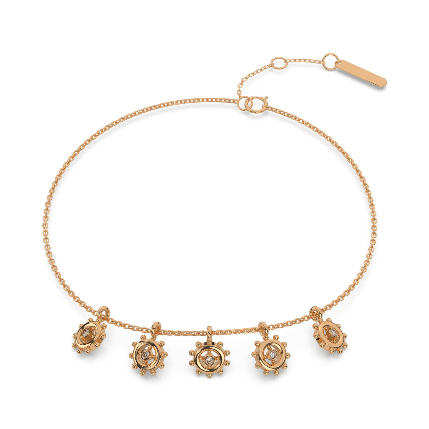 Whispering Waves Diamond Chain Bracelet 18K