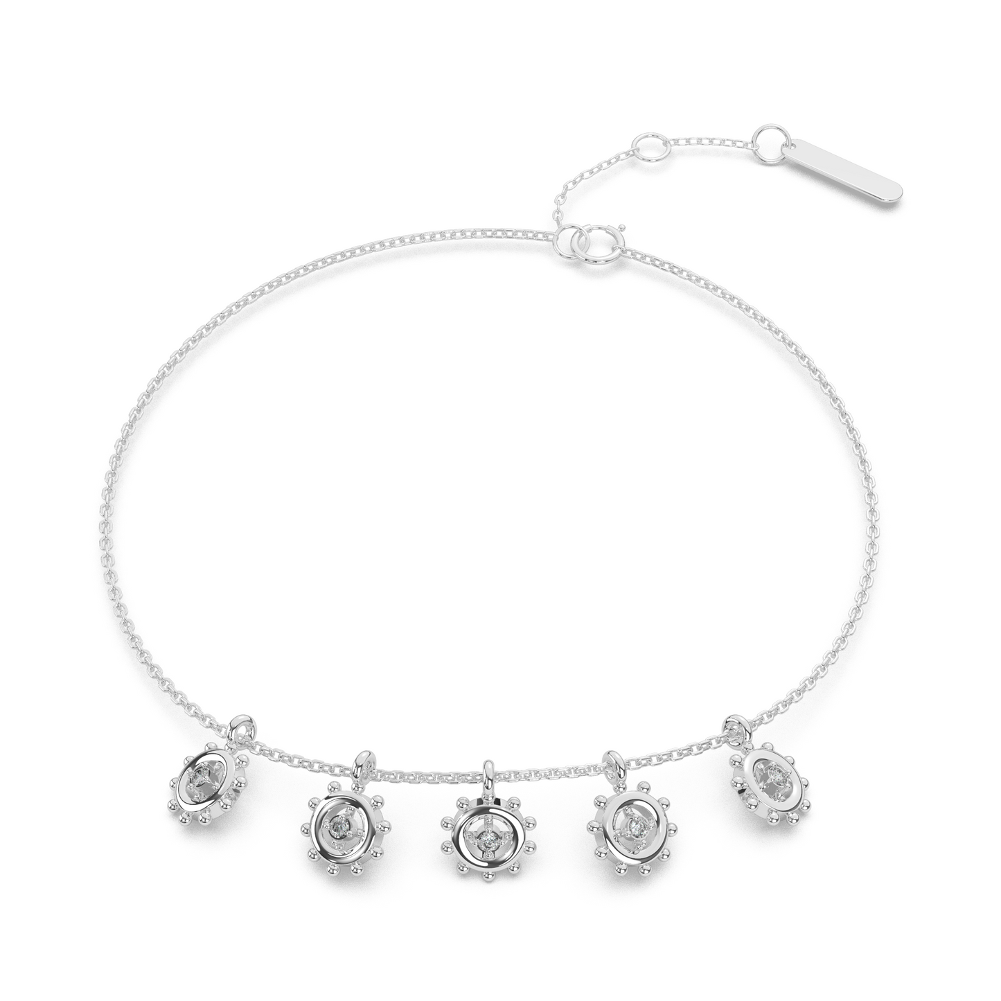 Whispering Waves Diamond Chain Bracelet 18K