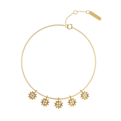 Whispering Waves Diamond Chain Bracelet 18K
