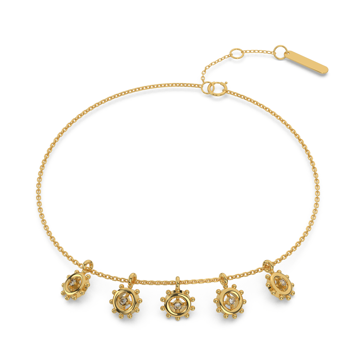 Whispering Waves Diamond Chain Bracelet 18K