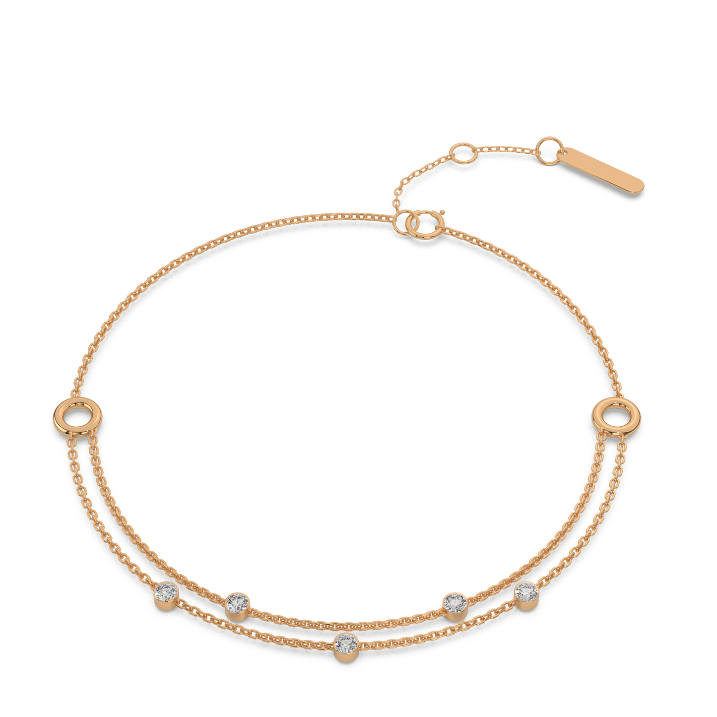 Harmonic Horizon Diamond Bracelet 18K