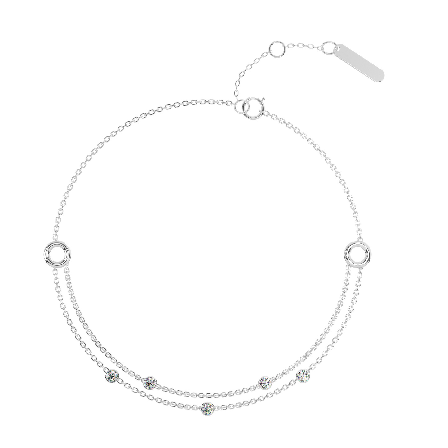 Harmonic Horizon Diamond Bracelet 18K