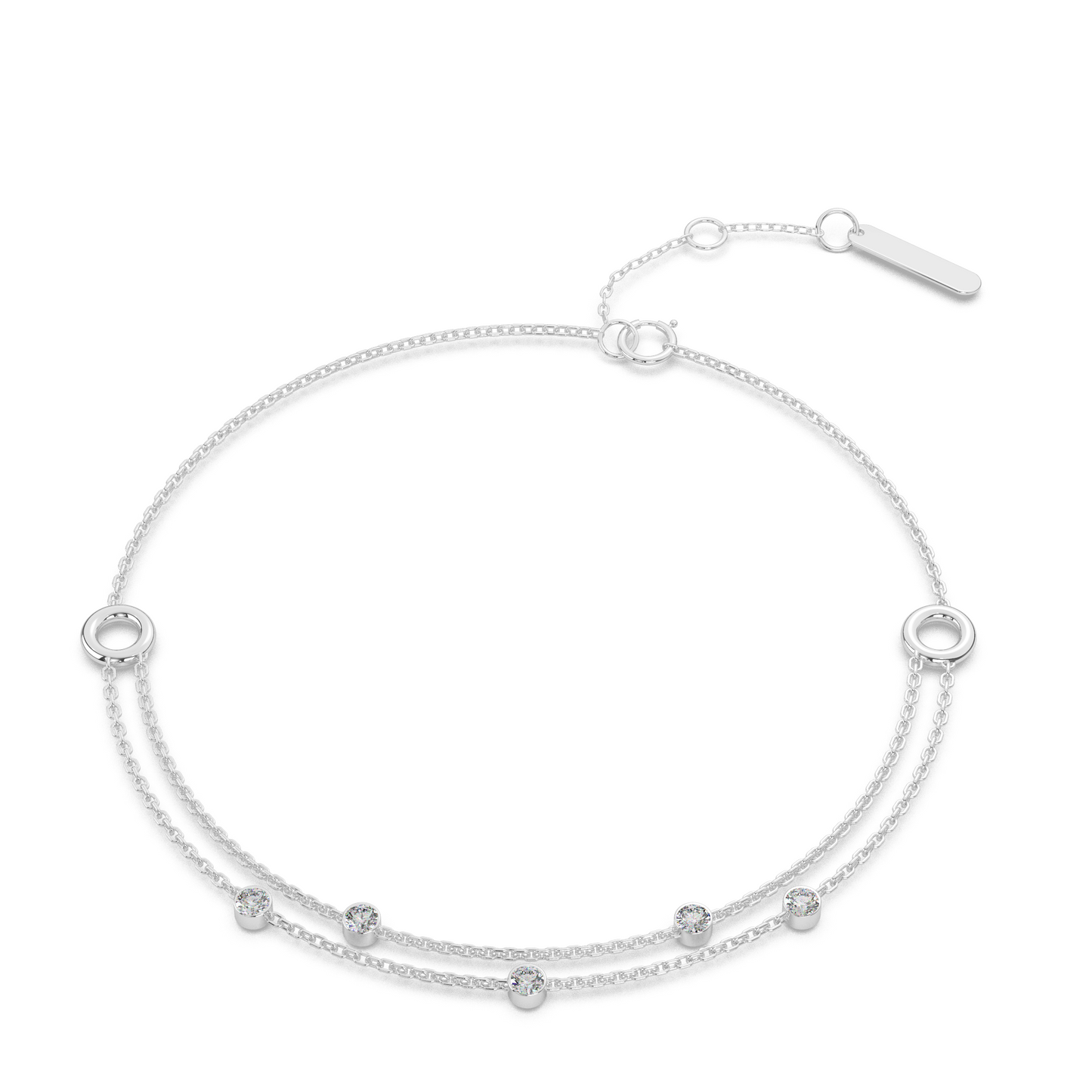 Harmonic Horizon Diamond Bracelet 18K