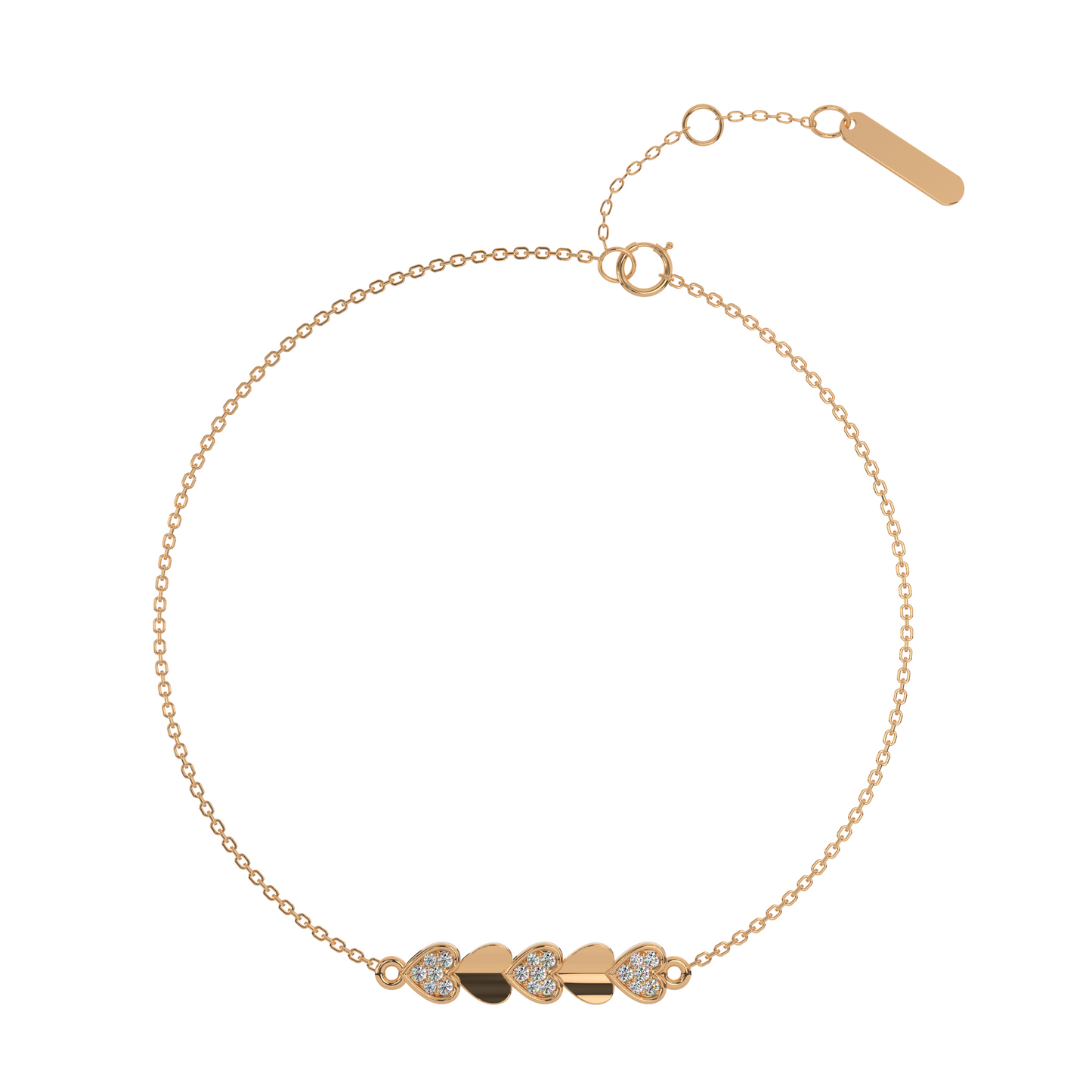 Lustrous Lagoon Diamond Chain Bracelet 18K