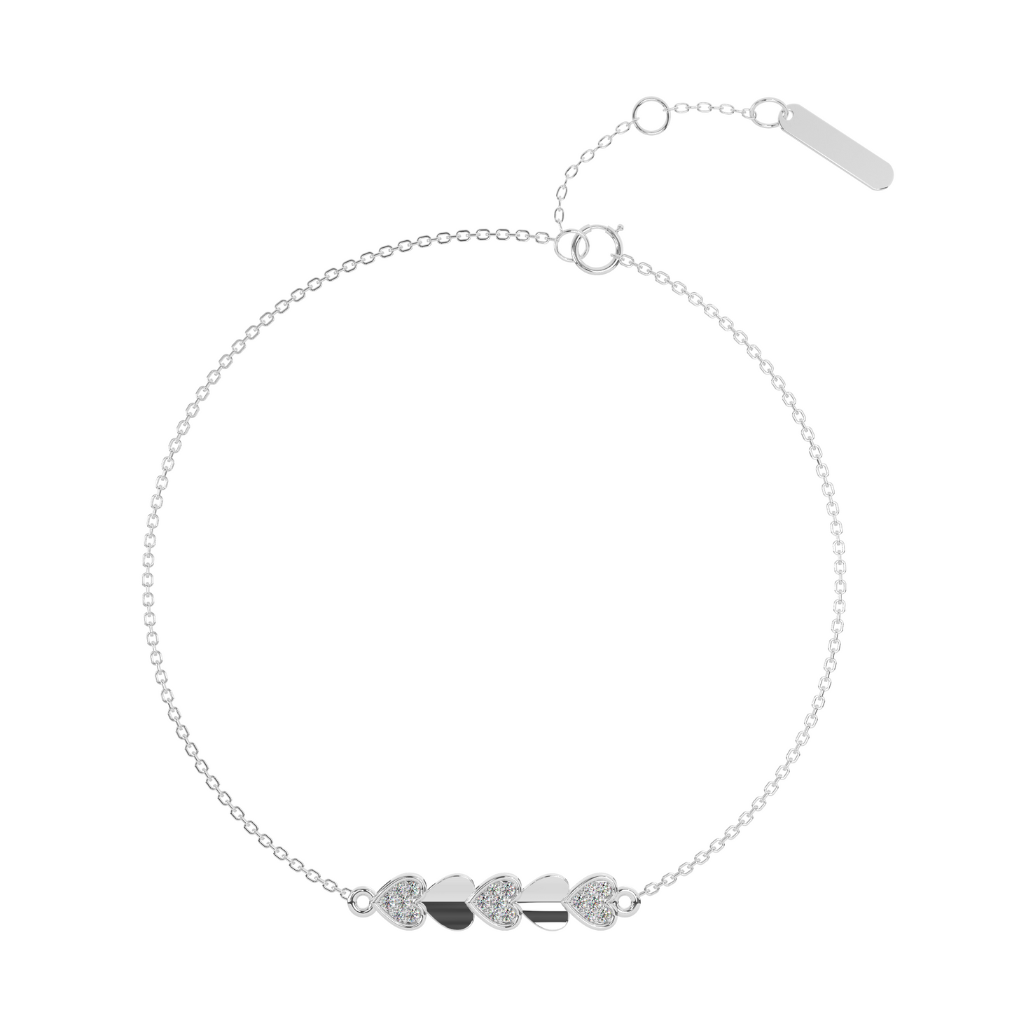 Lustrous Lagoon Diamond Chain Bracelet 18K