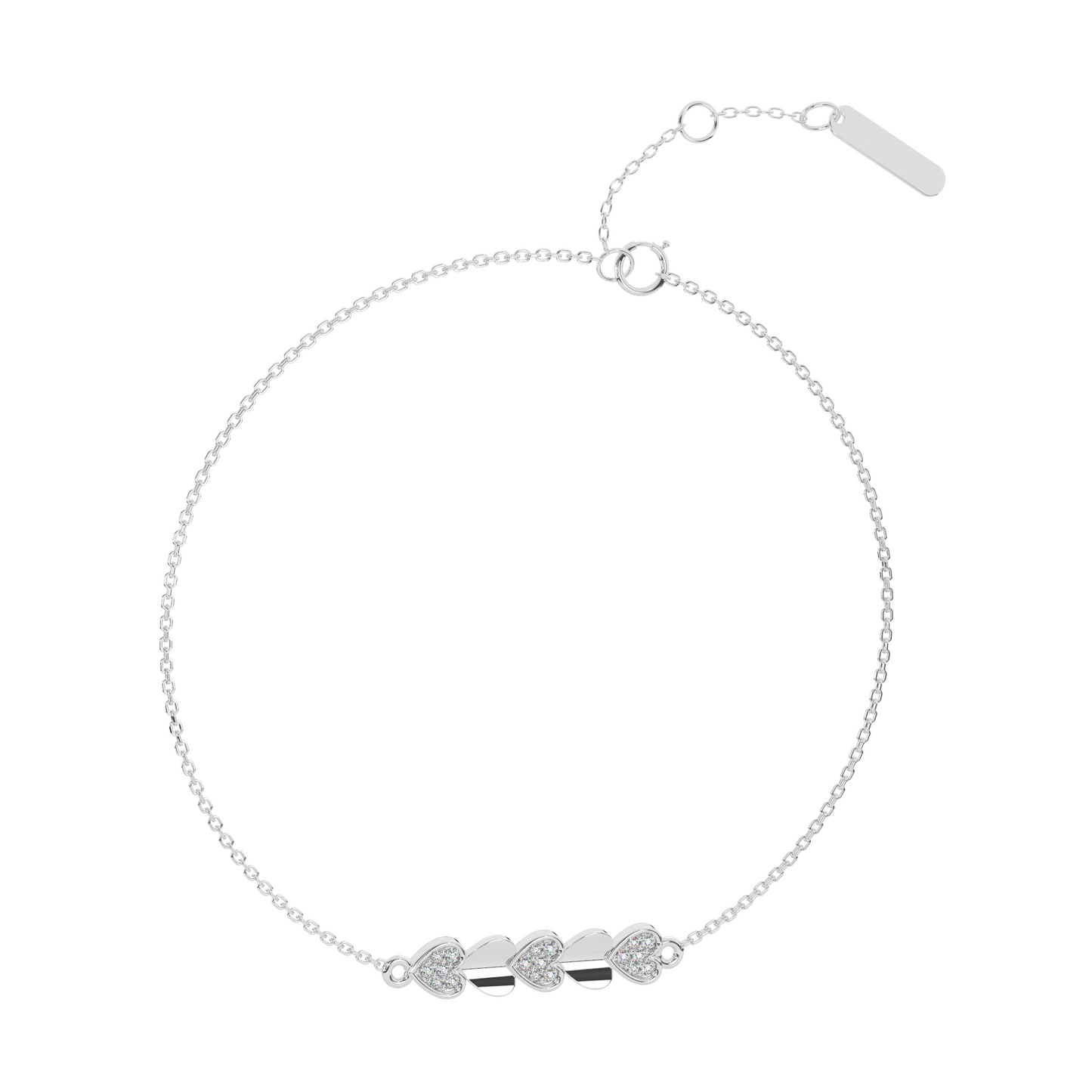 Lustrous Lagoon Diamond Chain Bracelet 18K