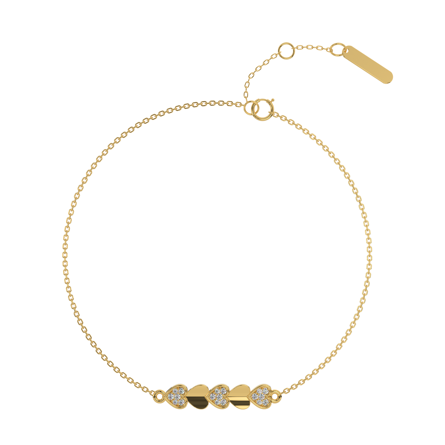 Lustrous Lagoon Diamond Chain Bracelet 18K