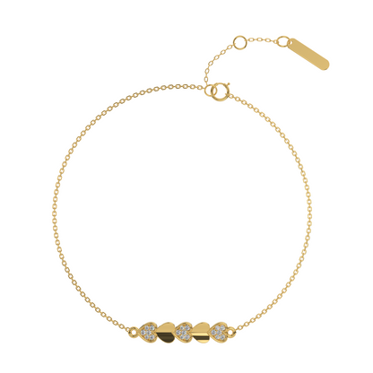 Lustrous Lagoon Diamond Chain Bracelet 18K