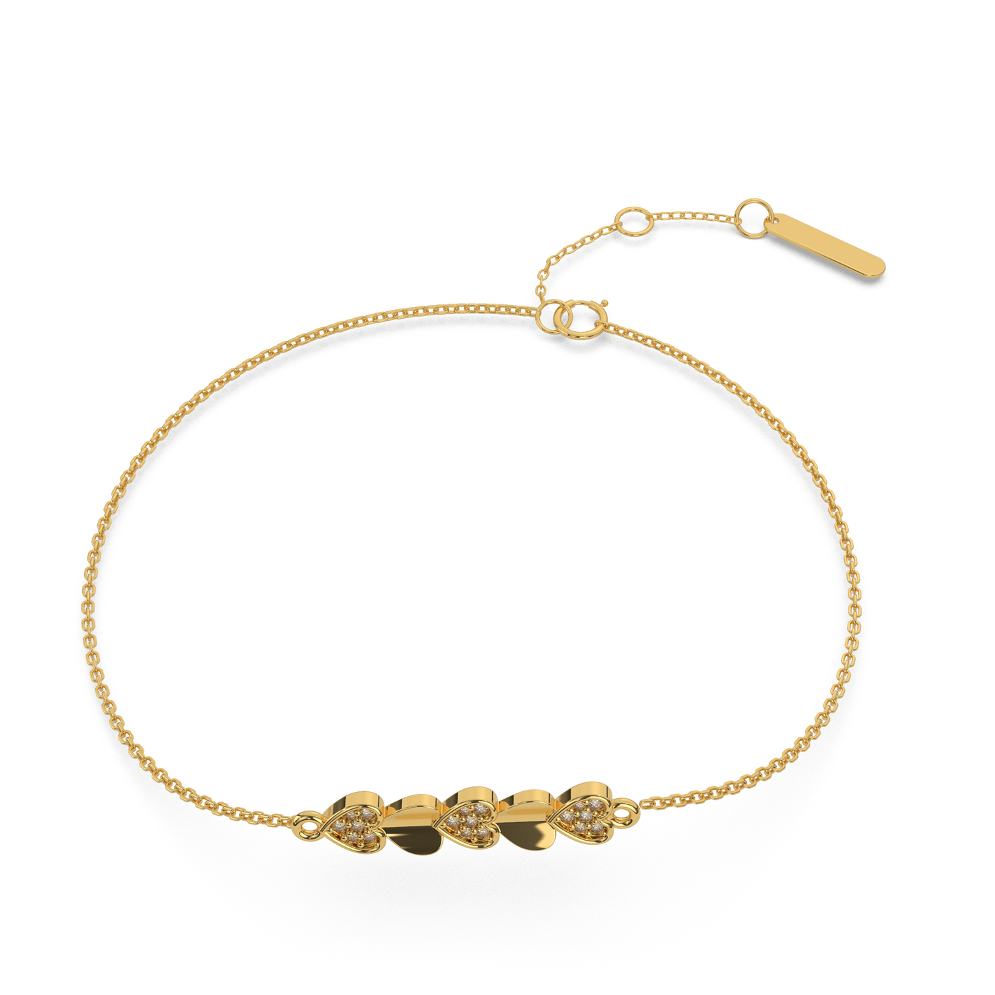 Lustrous Lagoon Diamond Chain Bracelet 18K