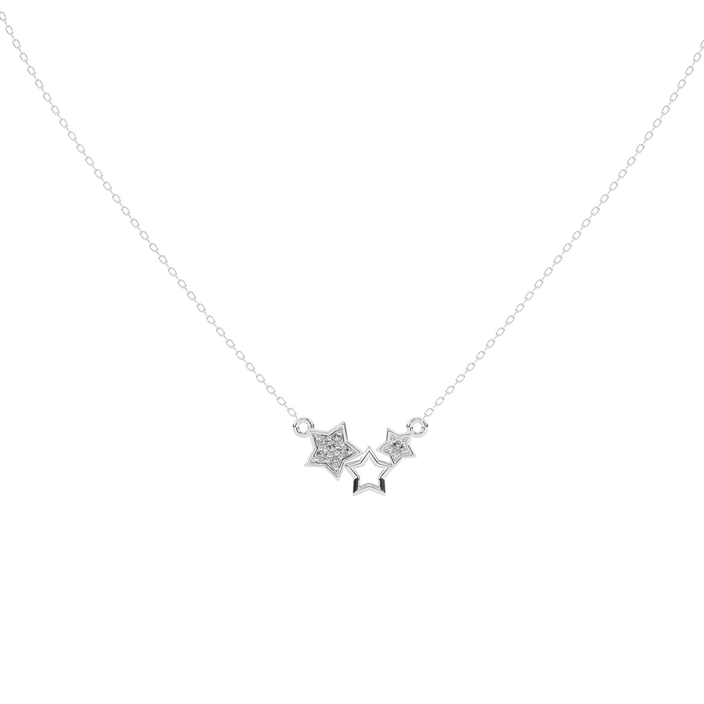 Diamond Whisper Necklace 18k