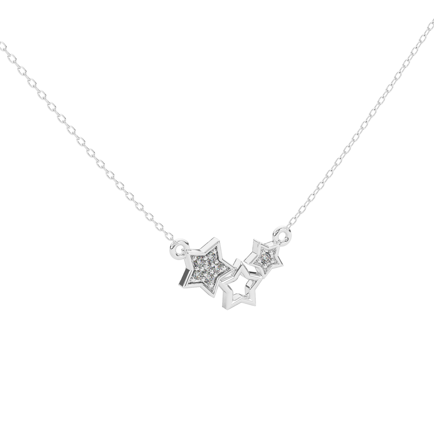 Diamond Whisper Necklace 18k