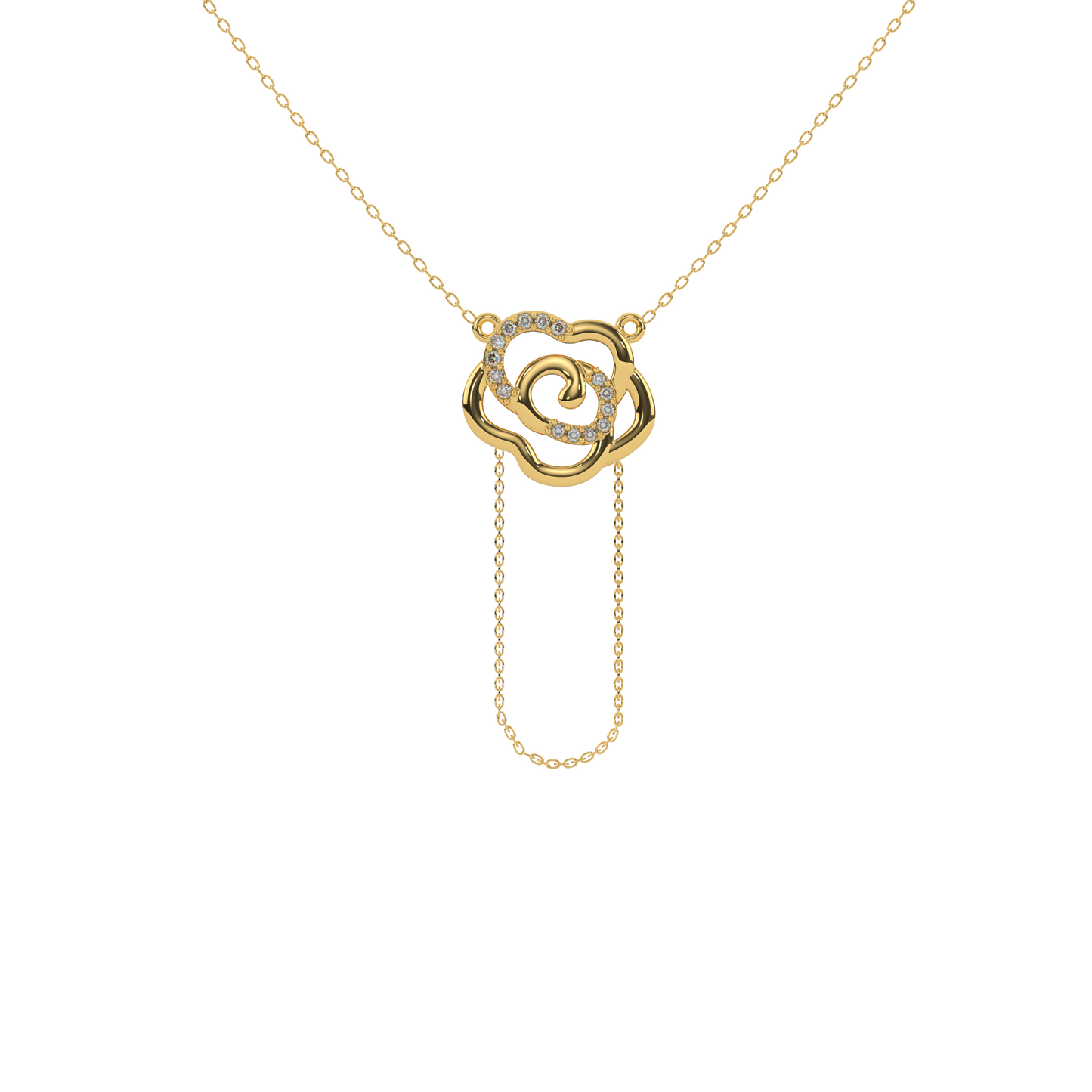 Ethereal Ember Necklace 18k