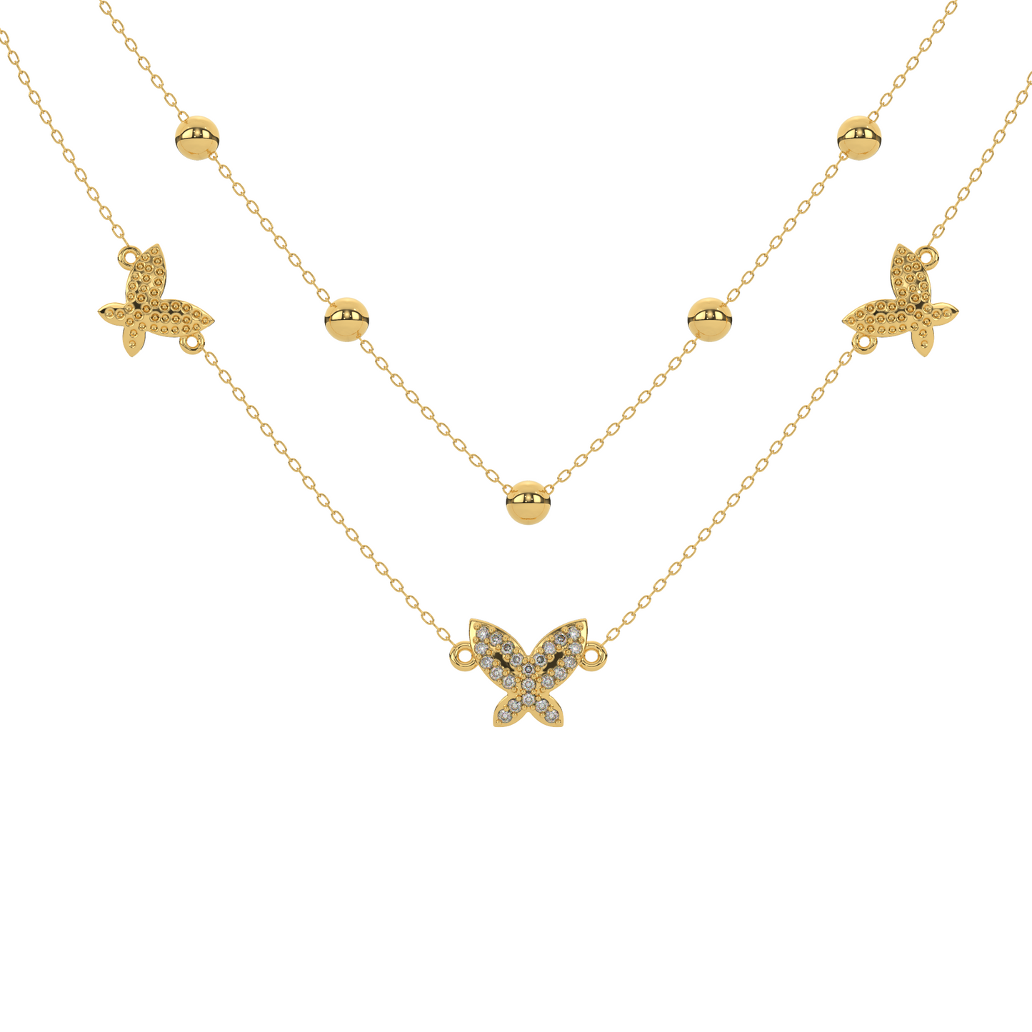 Lustrous Tempest Necklace 18k