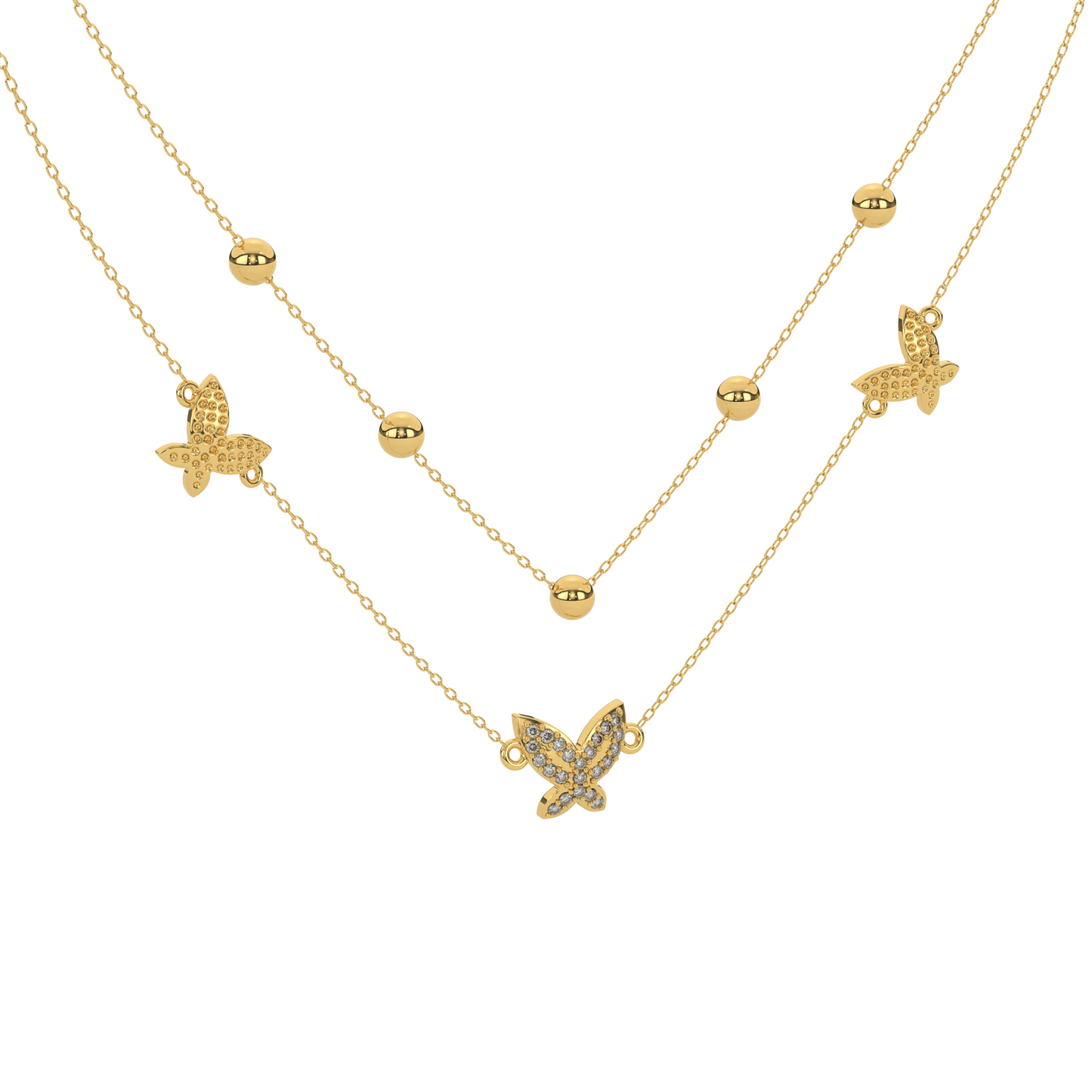 Lustrous Tempest Necklace 18k