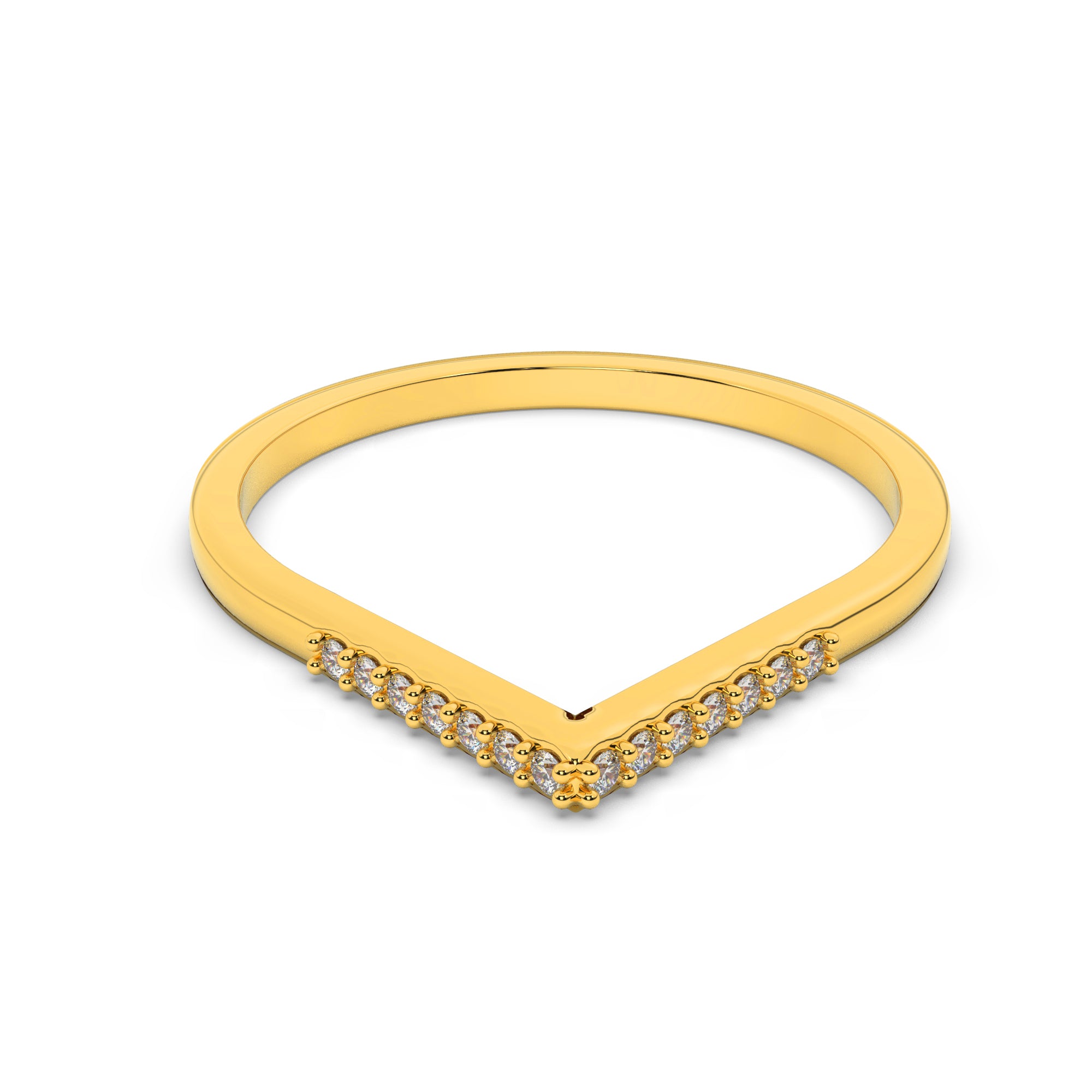 Citrine 14Kt Diamond Ring