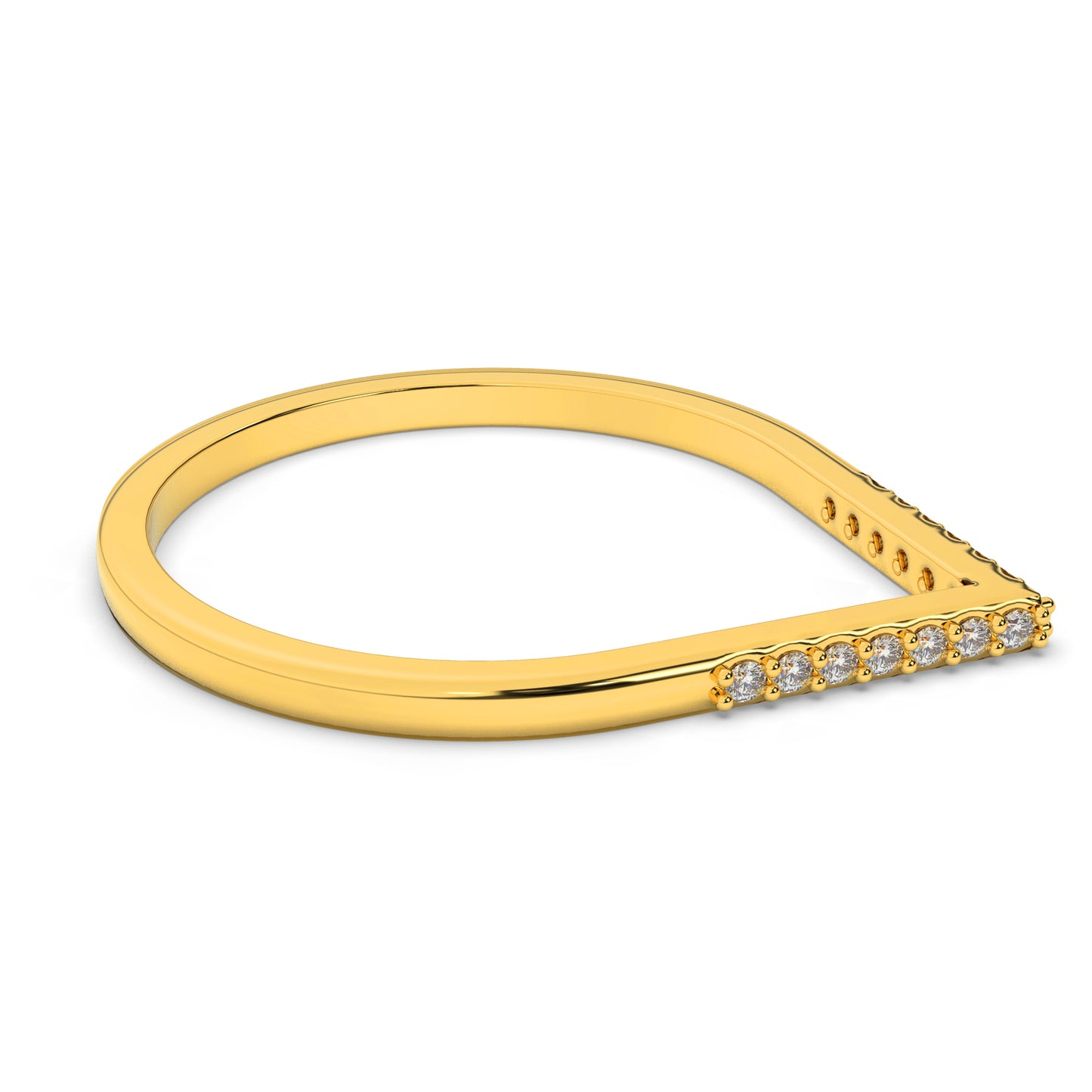 Citrine 14Kt Diamond Ring