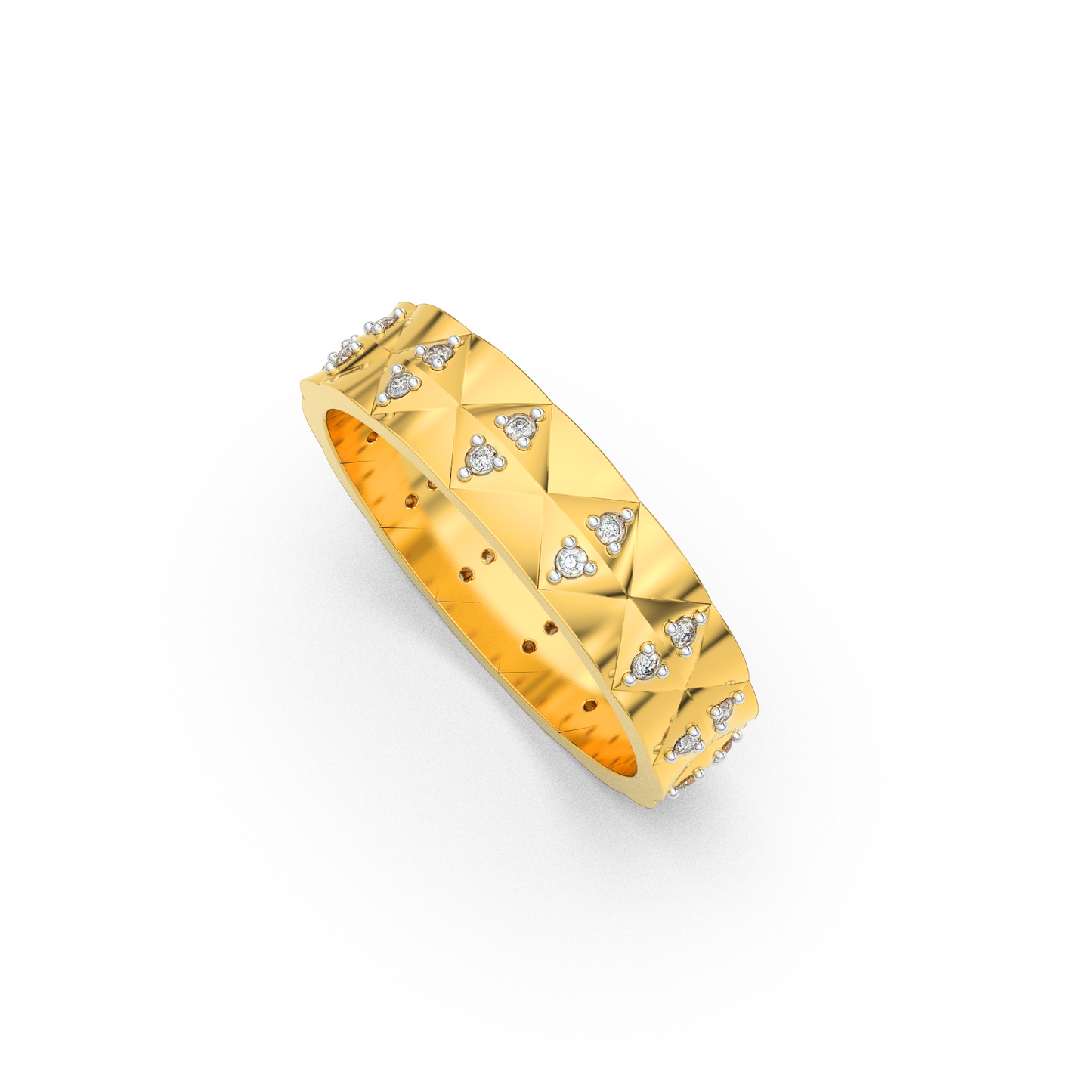 Lustrous Elegance 18Kt Diamond Ring