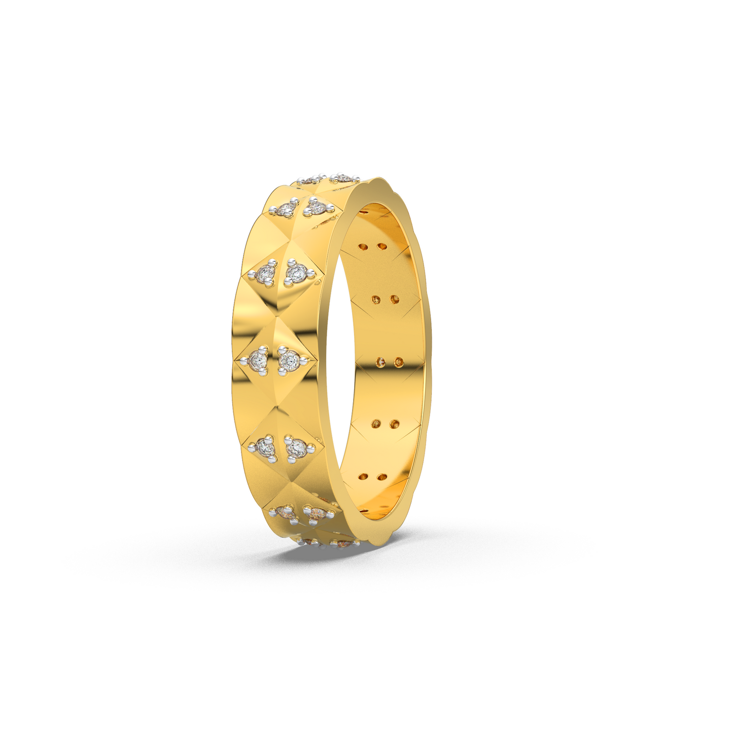 Lustrous Elegance 18Kt Diamond Ring