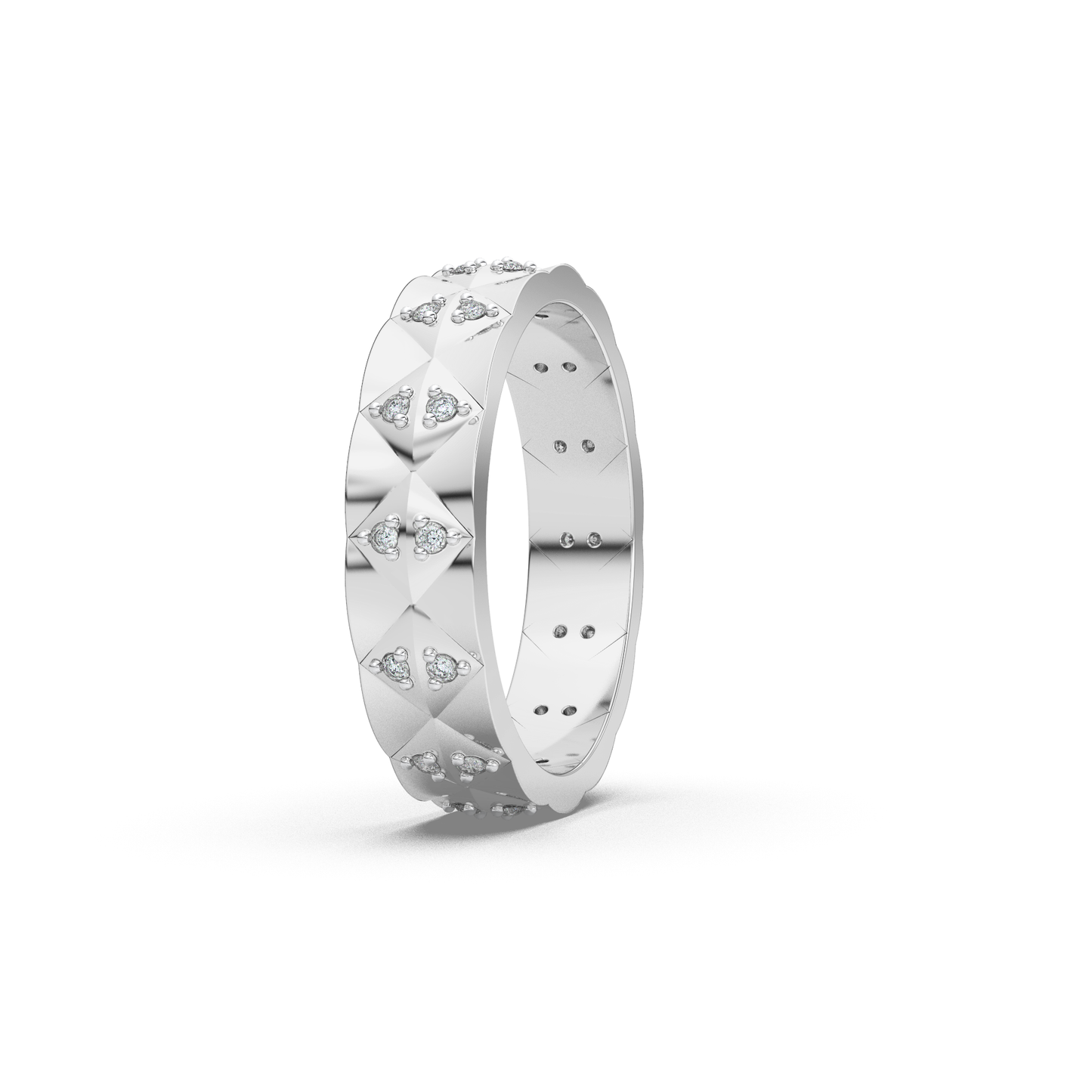 Lustrous Elegance 18Kt Diamond Ring