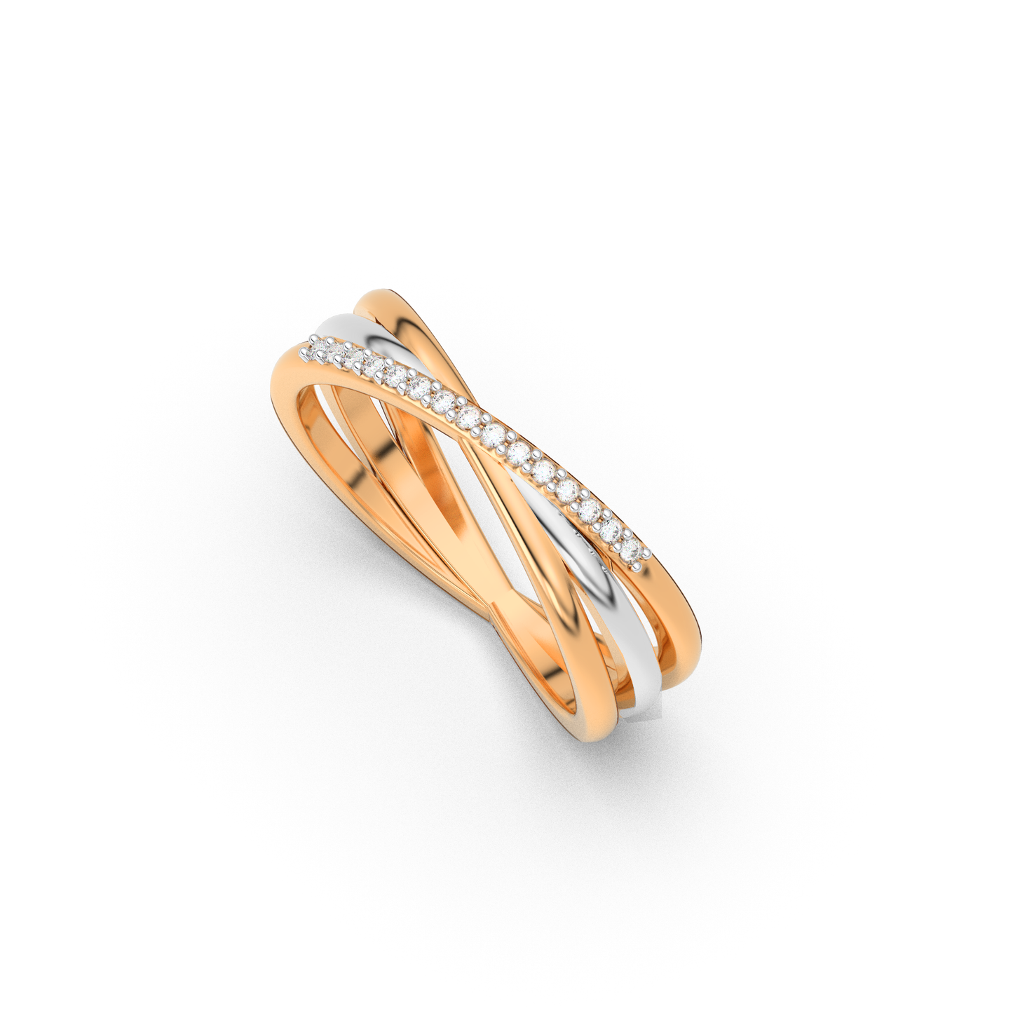 Blushing Twilight 14Kt Diamond Ring