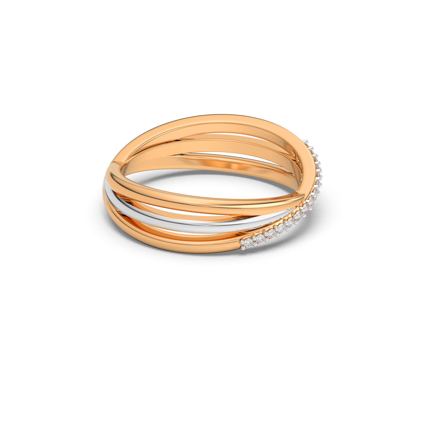 Blushing Twilight 14Kt Diamond Ring