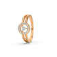 Gilded Tranquility 18Kt Diamond Ring