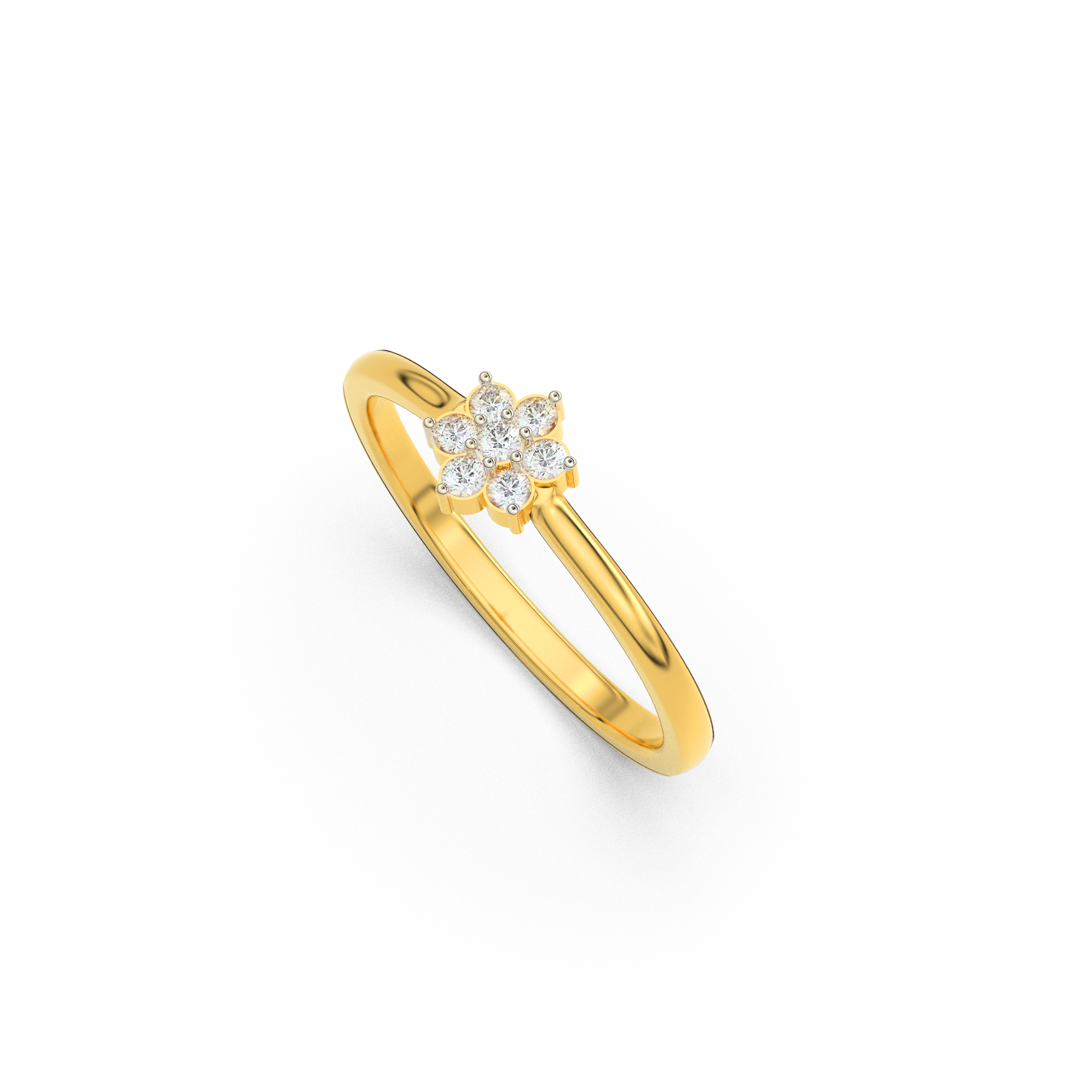 Enigmatic Radiance 14Kt Diamond Ring