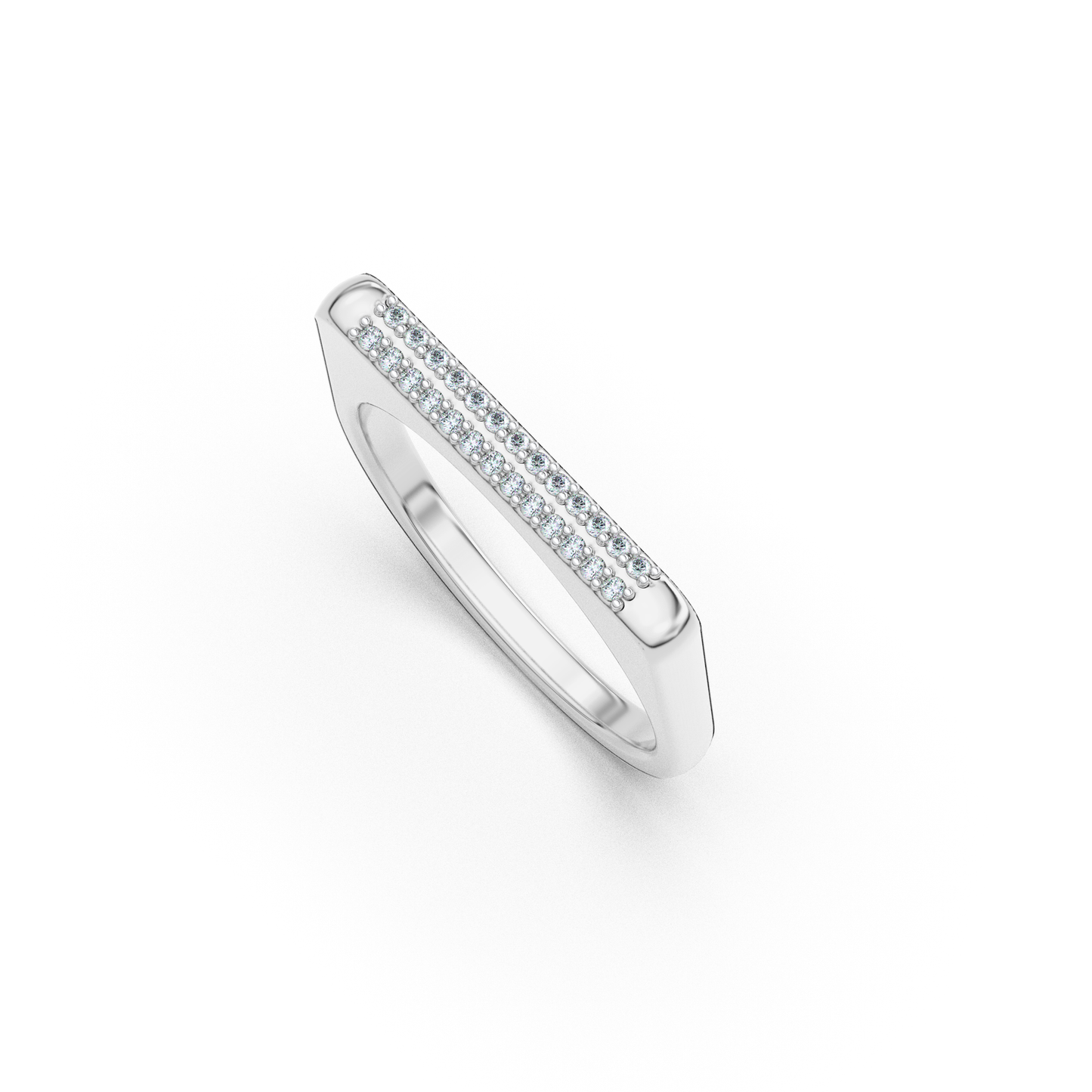 Prismatic Whisper 18Kt Diamond Ring