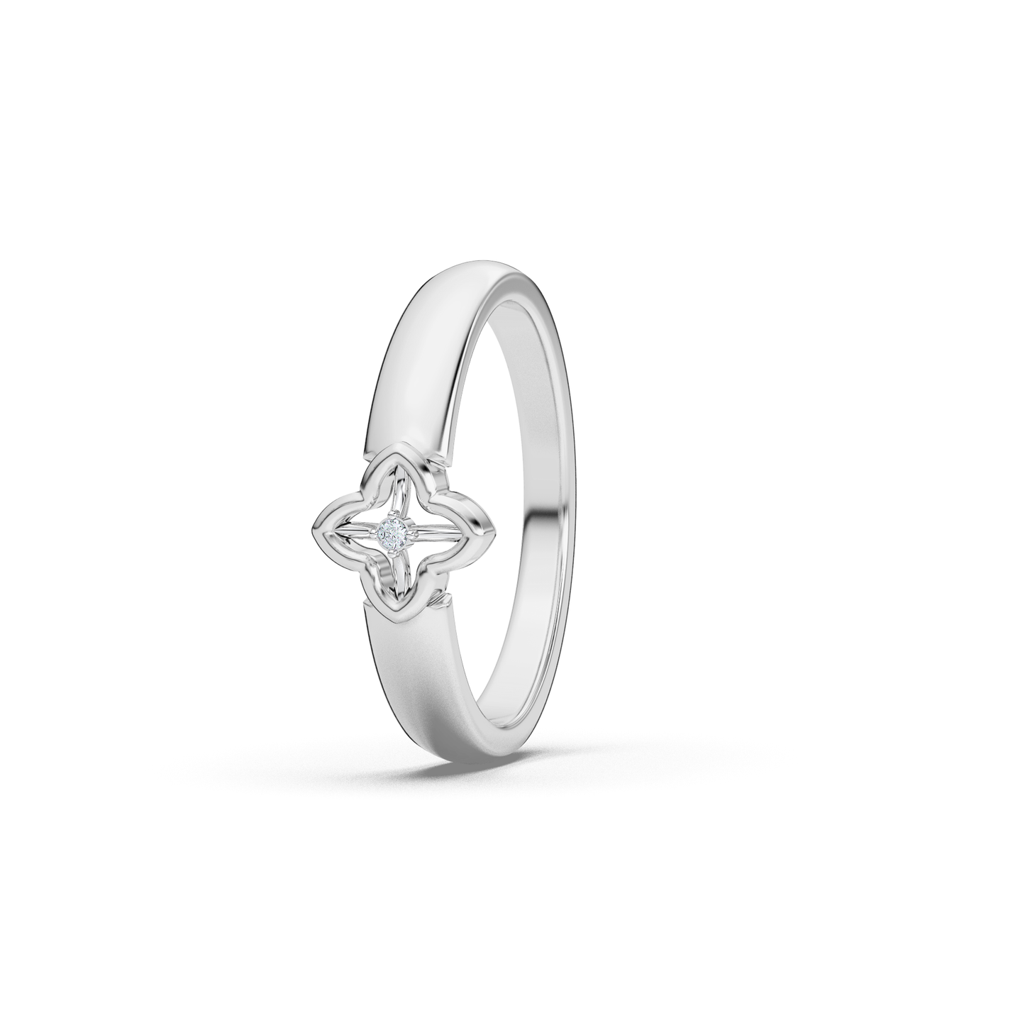 Cosmic Cascade 14Kt Diamond Ring