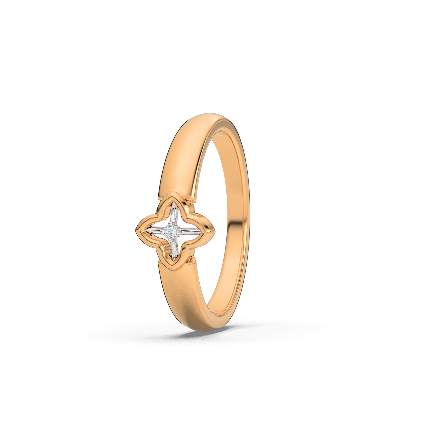 Cosmic Cascade 14Kt Diamond Ring