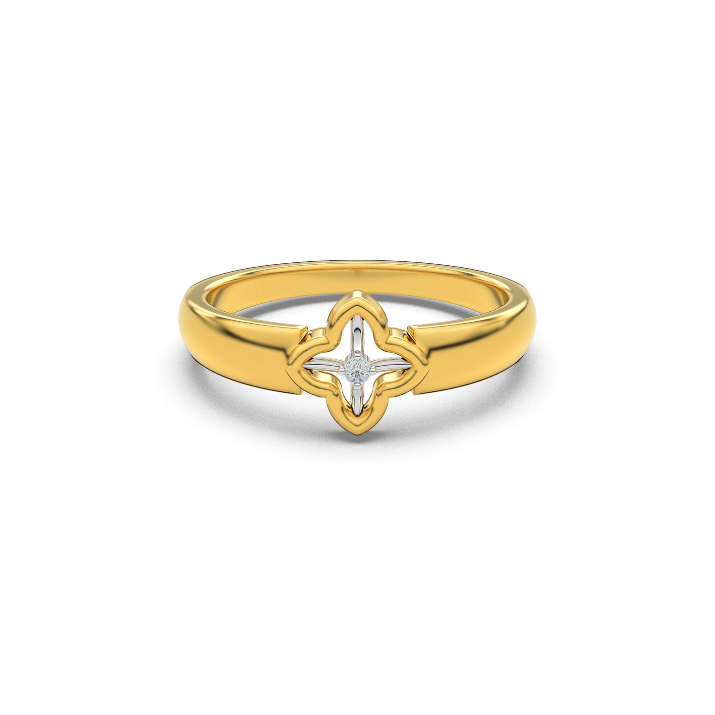 Cosmic Cascade 14Kt Diamond Ring