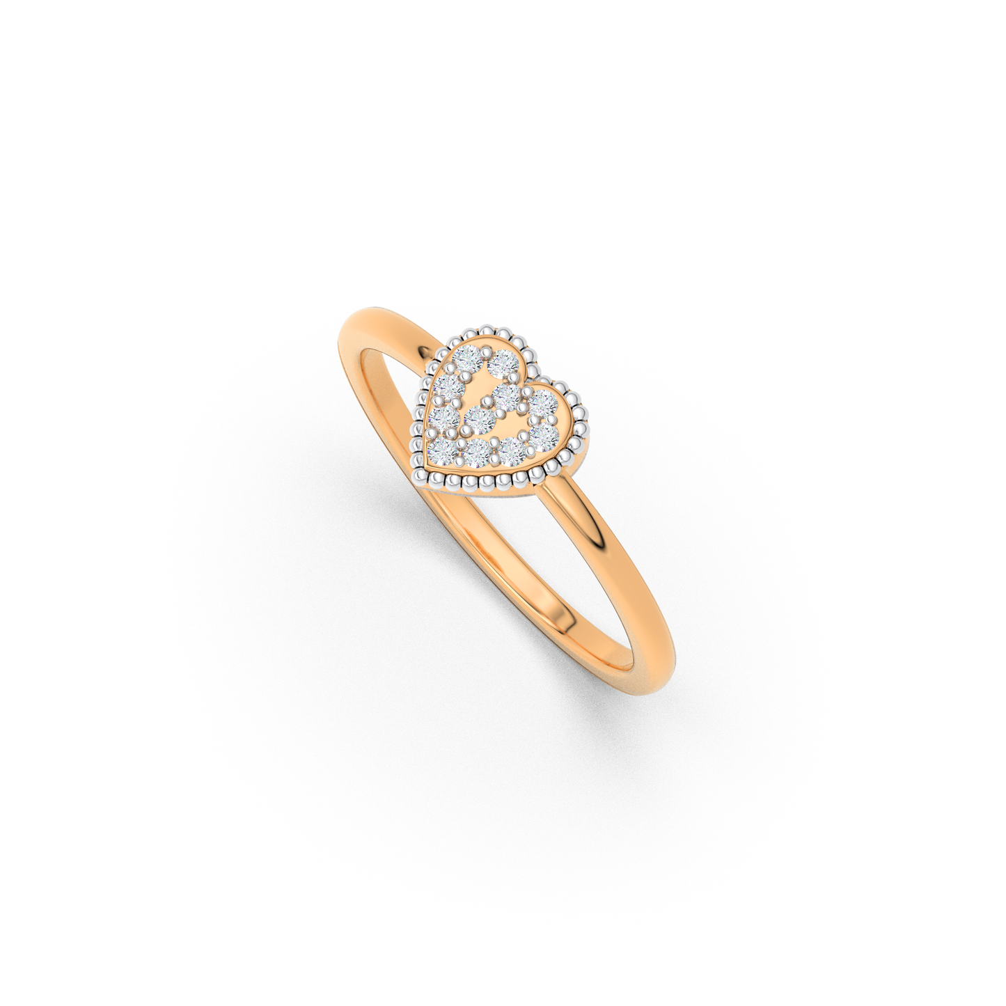 Radiant Mirage 14Kt Diamond Ring